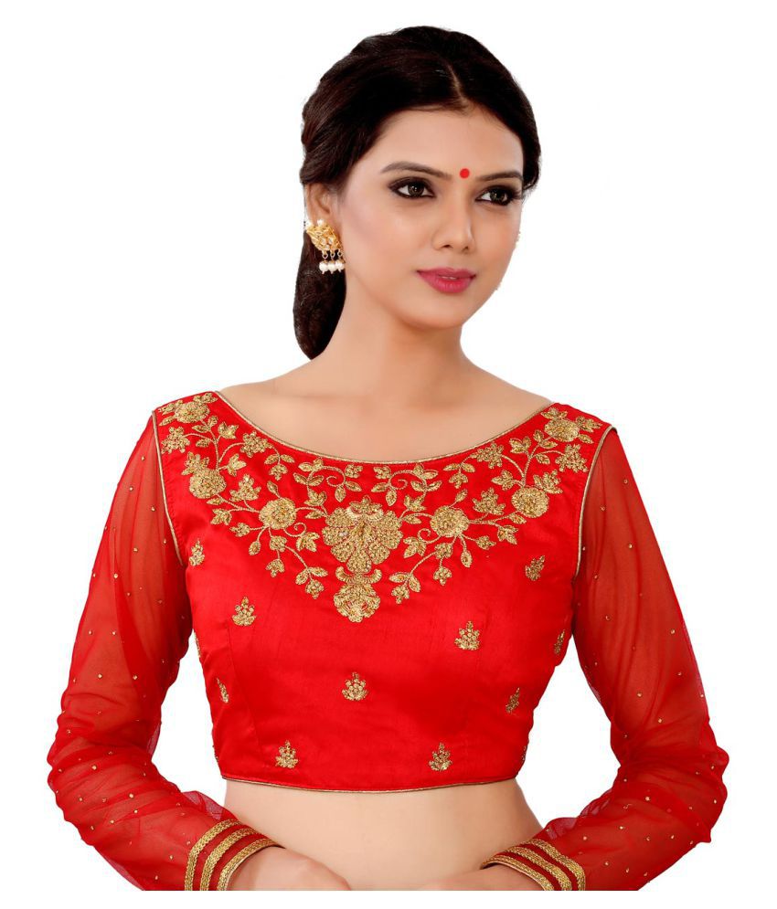 Buy Saree Blouses Online in Canada - Readymade Silk & Linen Blouses –  Ooviya Textile