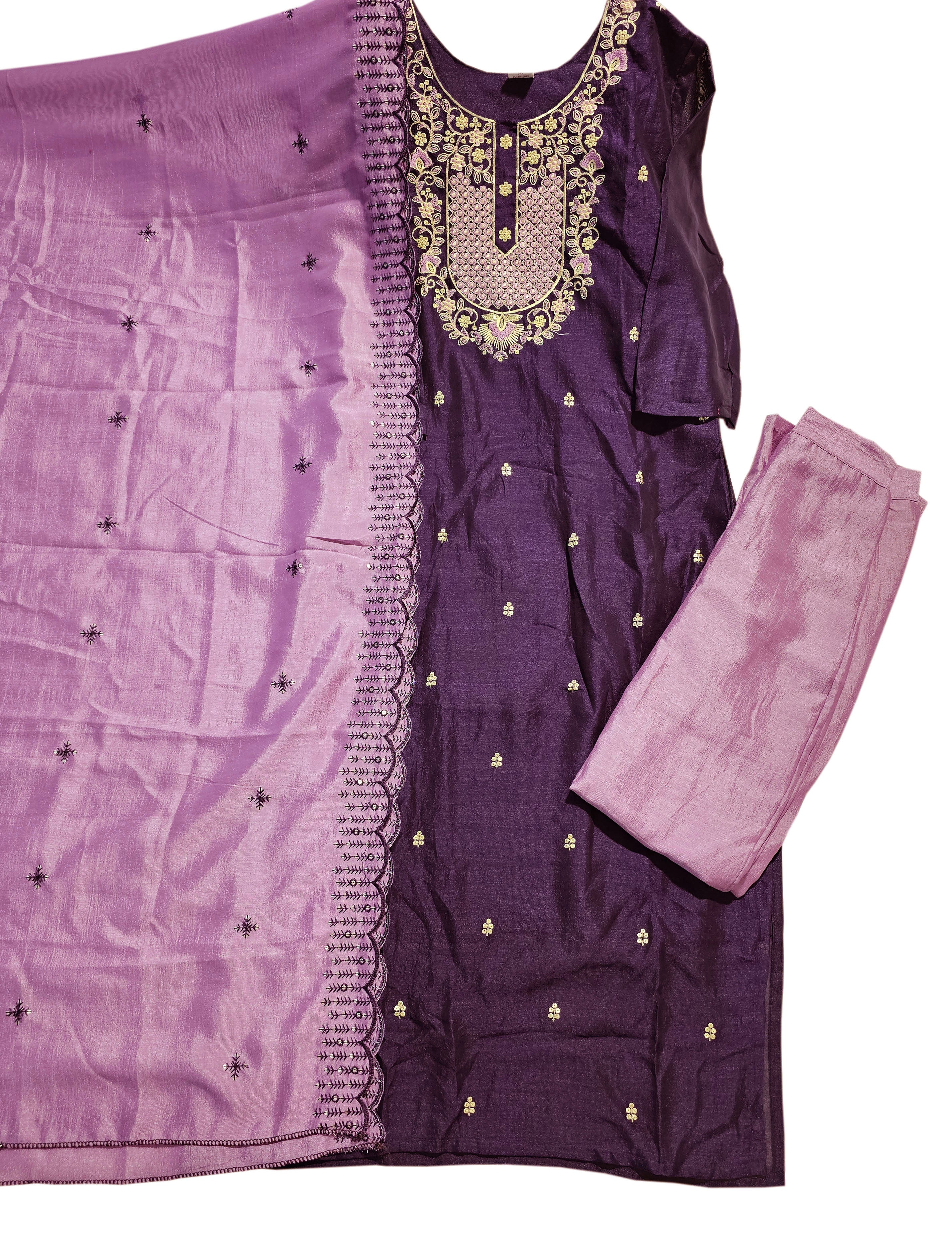 Hotstar Vichitra Silk Readymade Set With Inner And Heavy Dupatta Work Collections