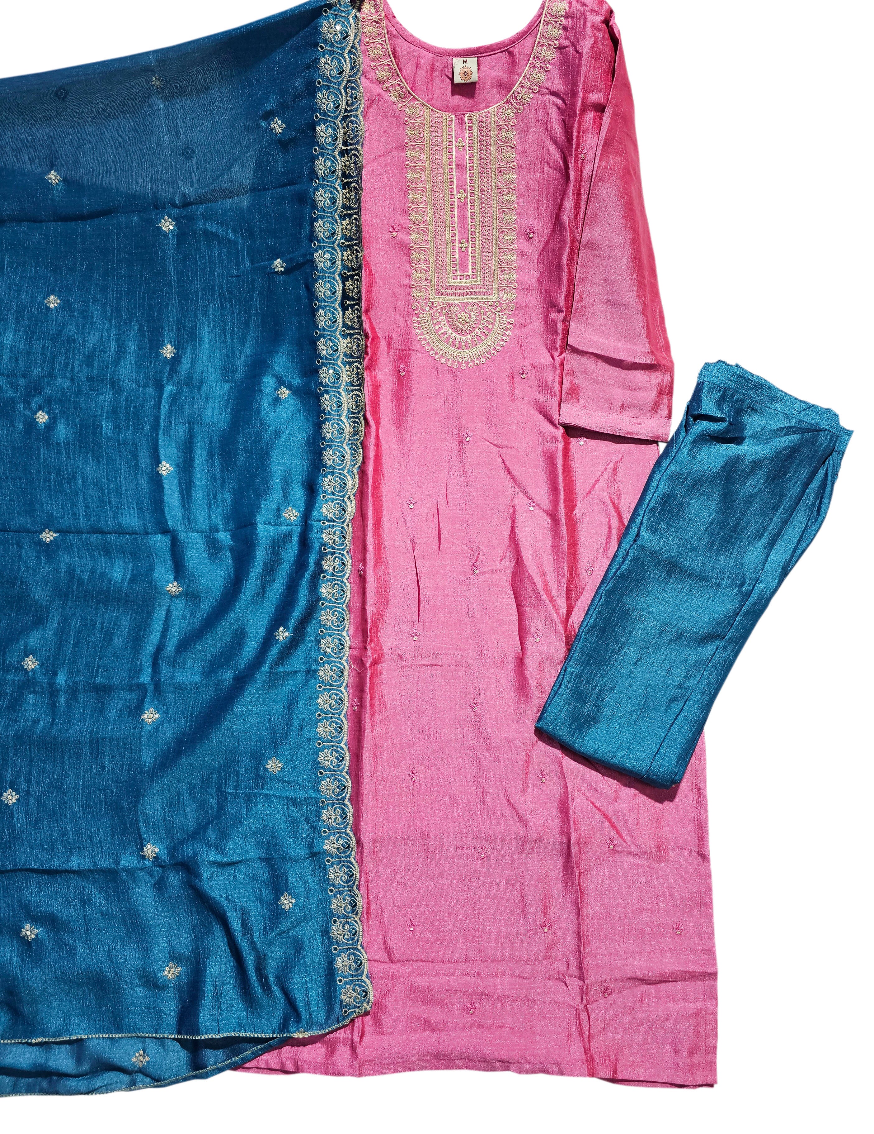 Hotstar Vichitra Silk Readymade Set With Inner And Heavy Dupatta Work Collections