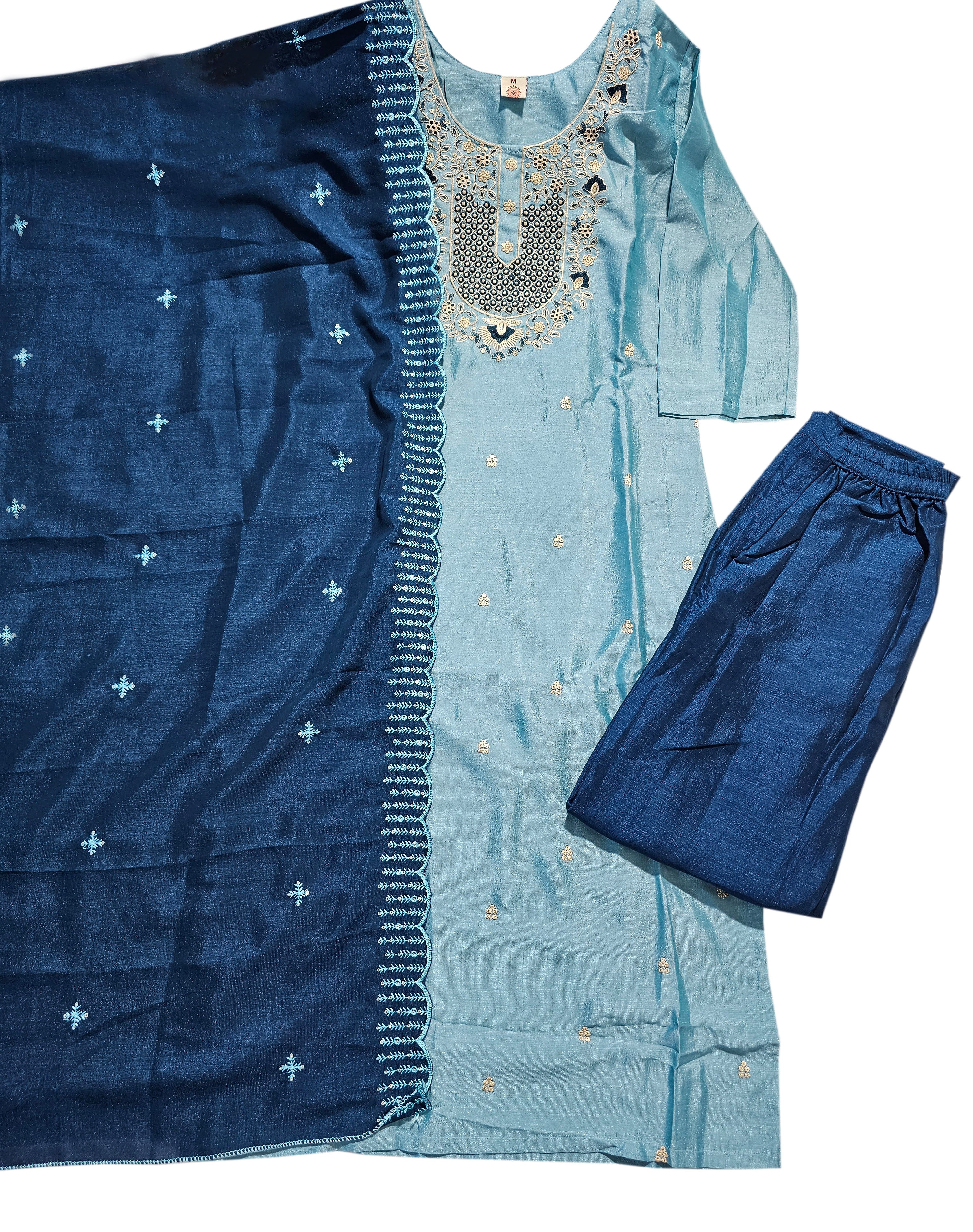 Hotstar Vichitra Silk Readymade Set With Inner And Heavy Dupatta Work Collections