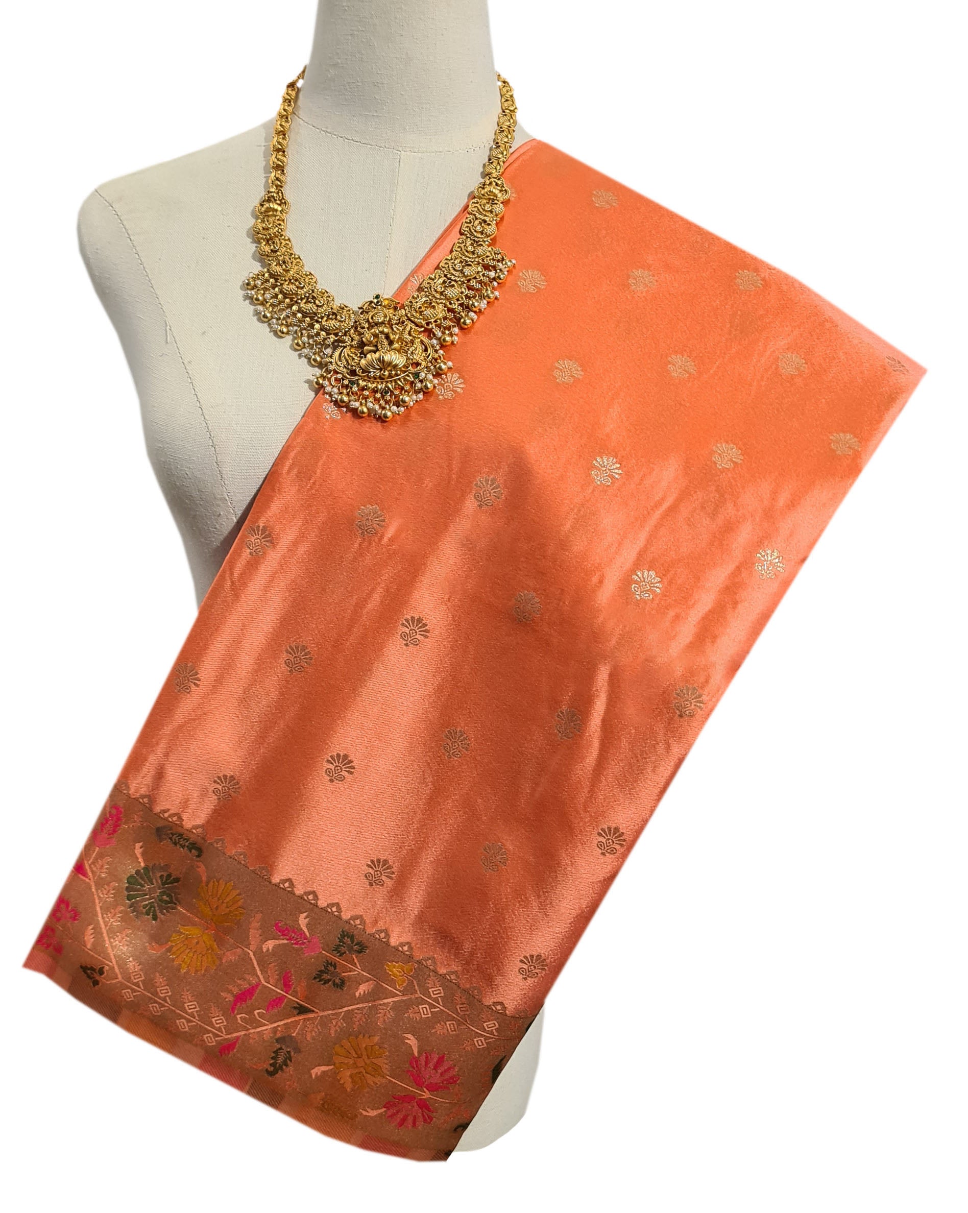 Bengaluru Crape Antic Silk Meena Sarees