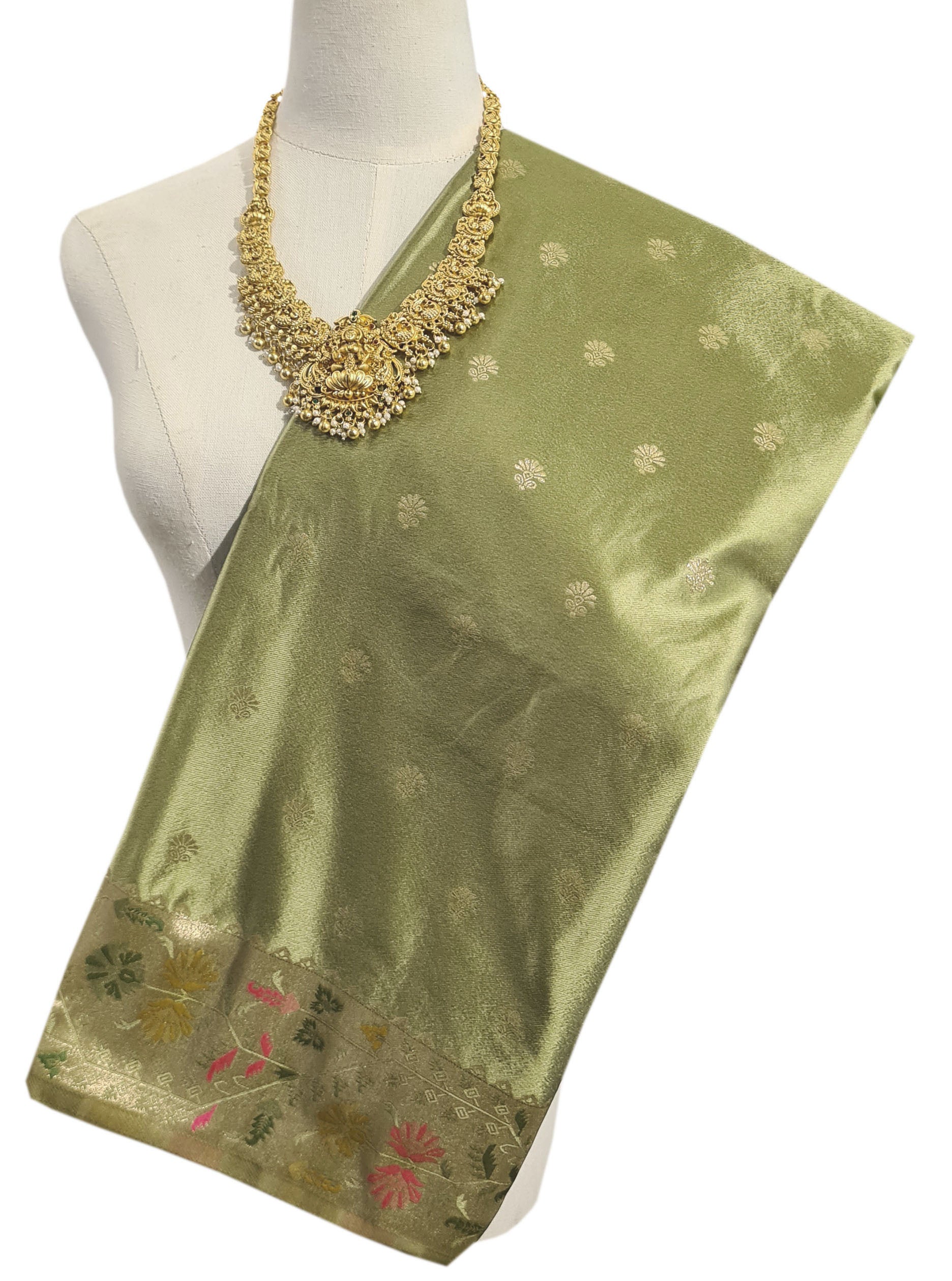 Bengaluru Crape Antic Silk Meena Sarees