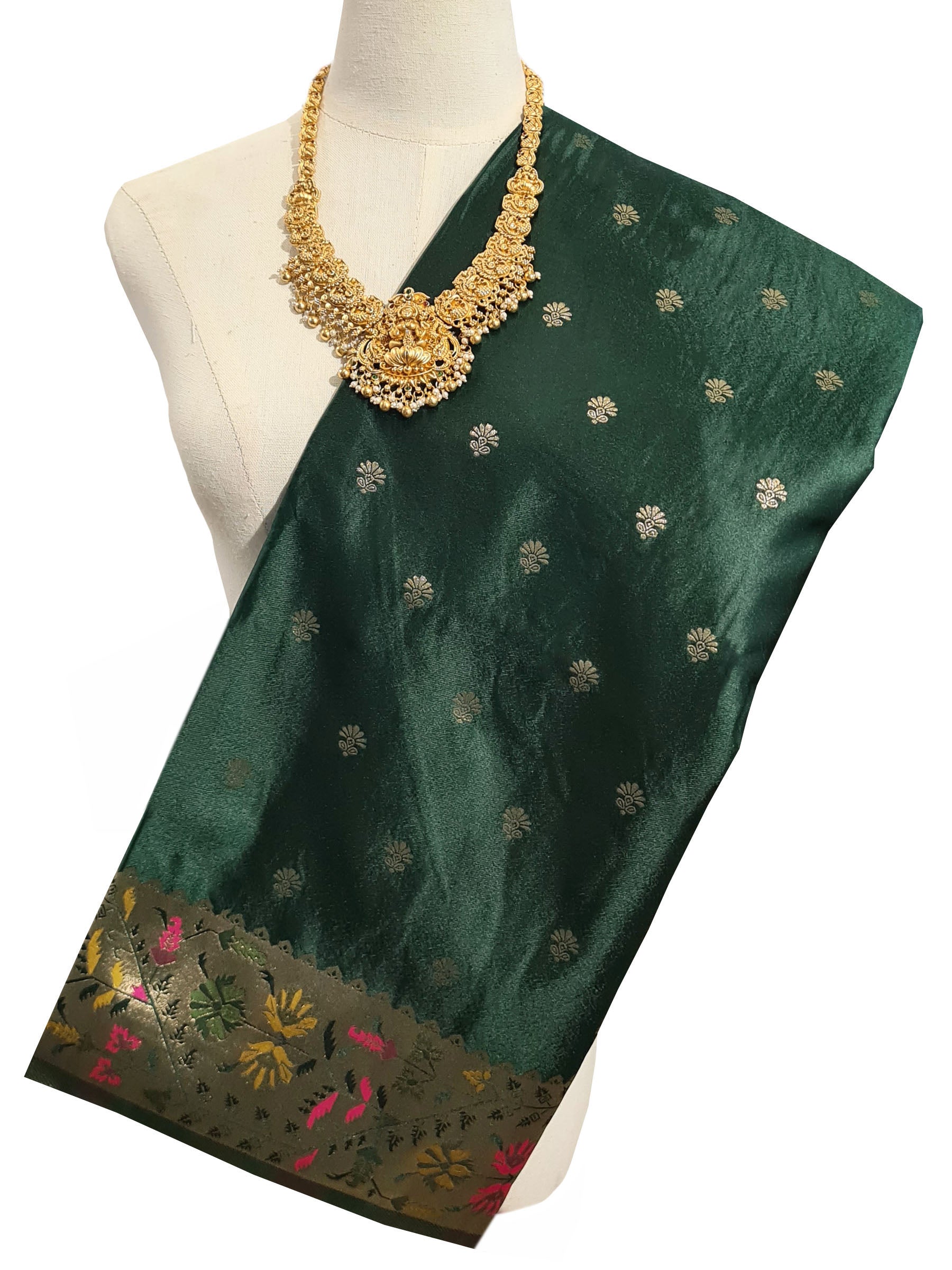 Bengaluru Crape Antic Silk Meena Sarees