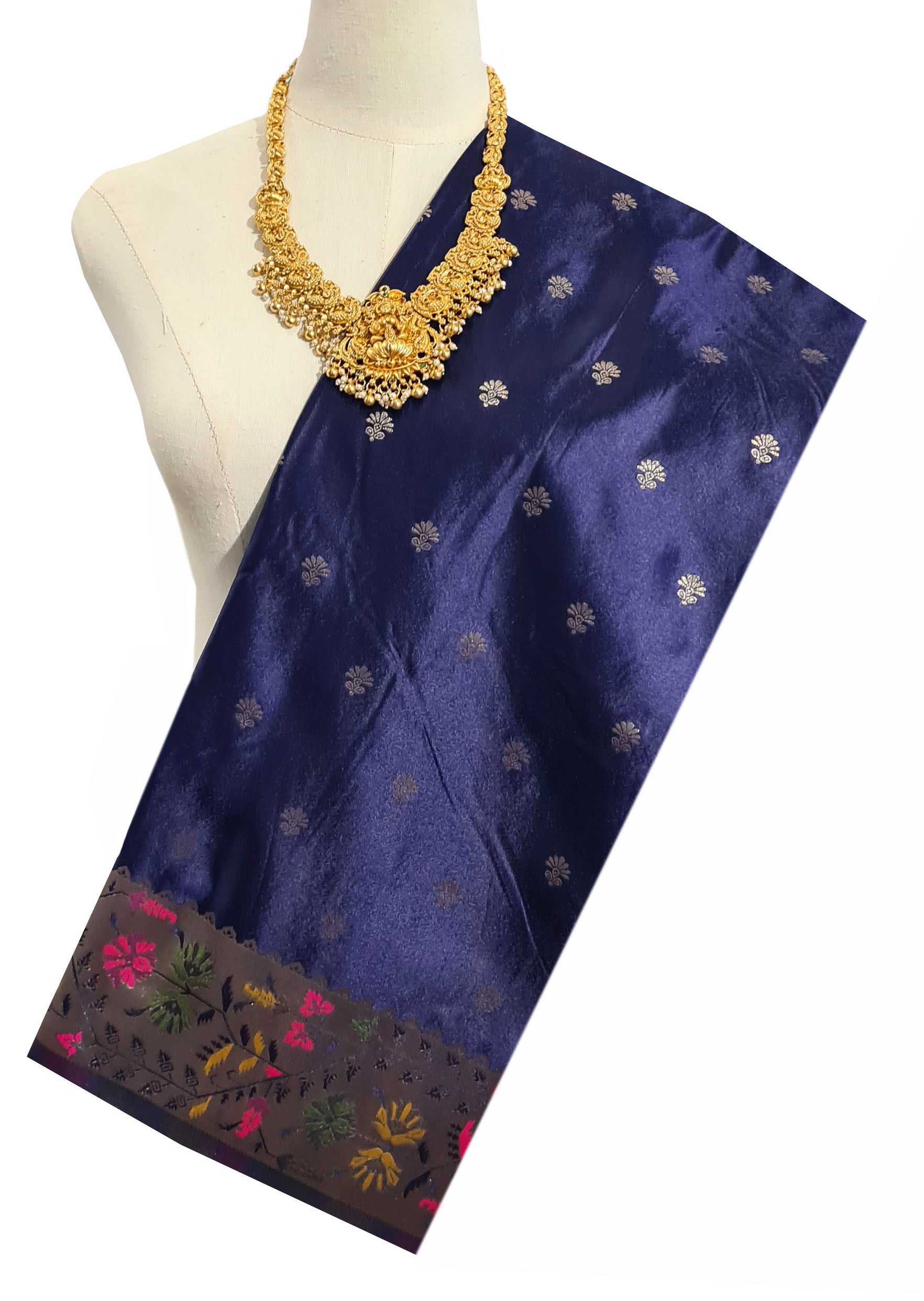 Bengaluru Crape Antic Silk Meena Sarees