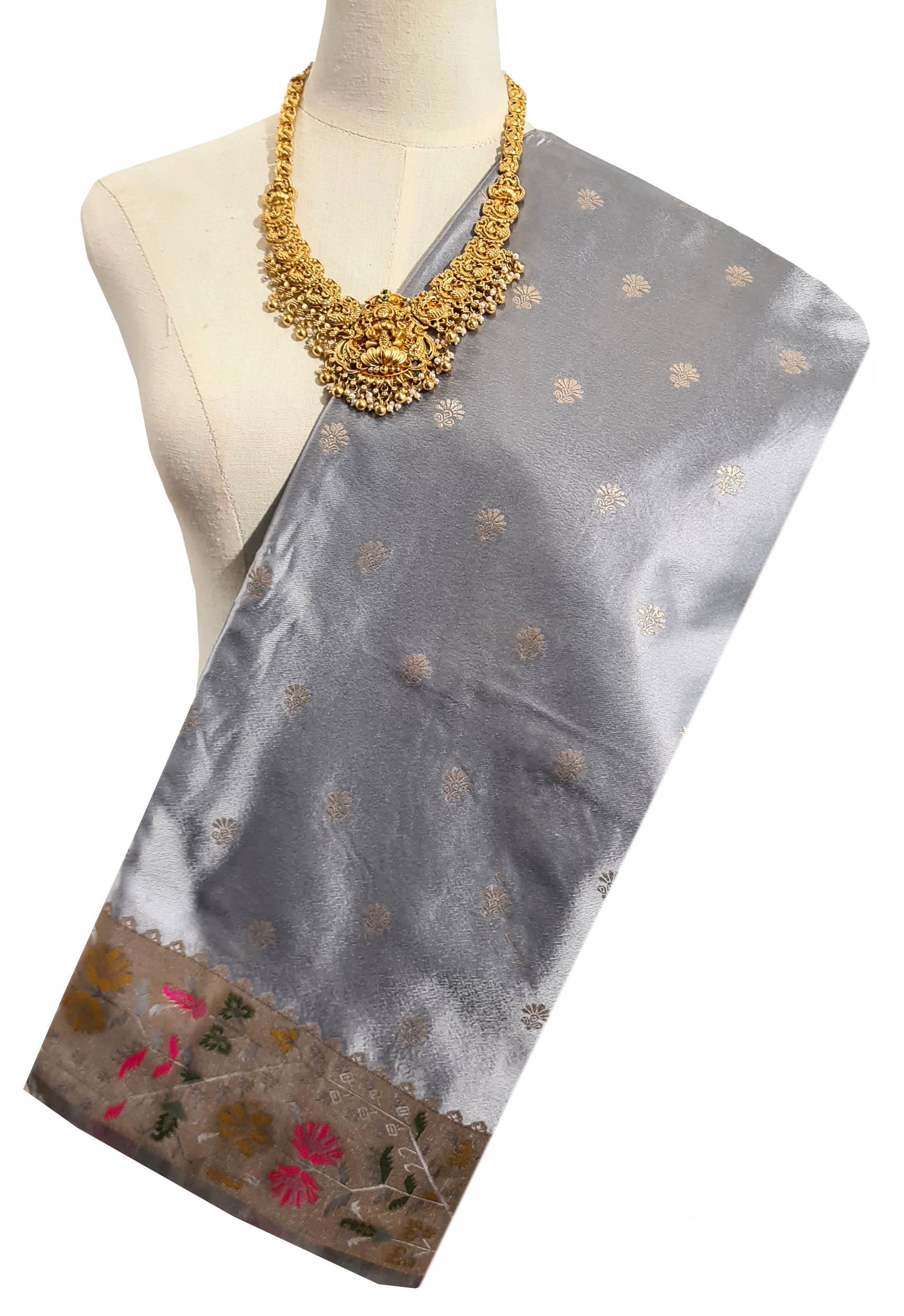 Bengaluru Crape Antic Silk Meena Sarees