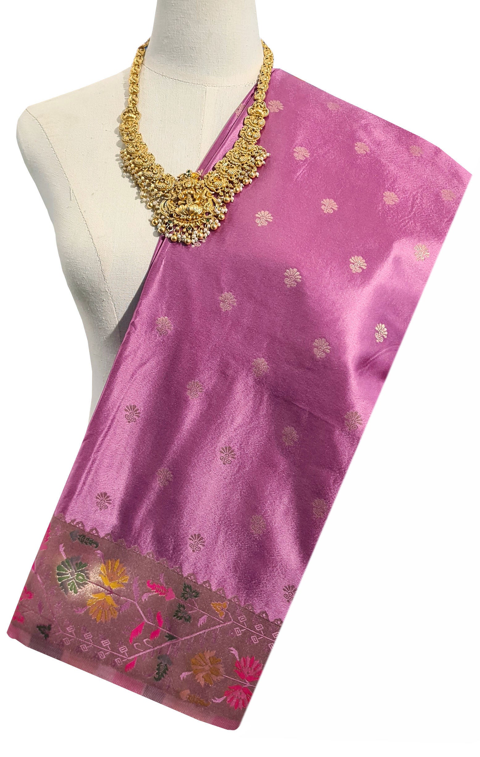 Bengaluru Crape Antic Silk Meena Sarees
