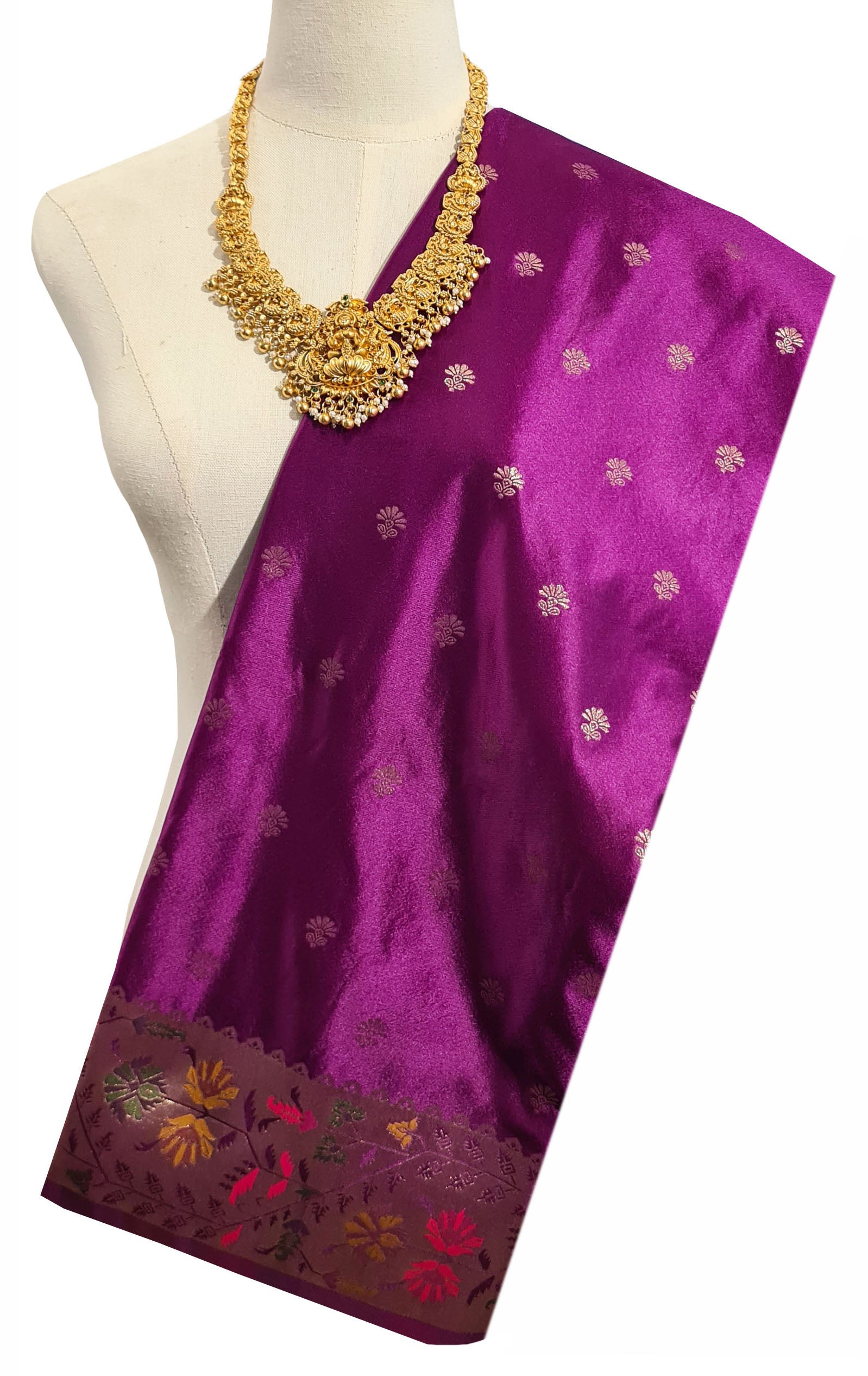 Bengaluru Crape Antic Silk Meena Sarees