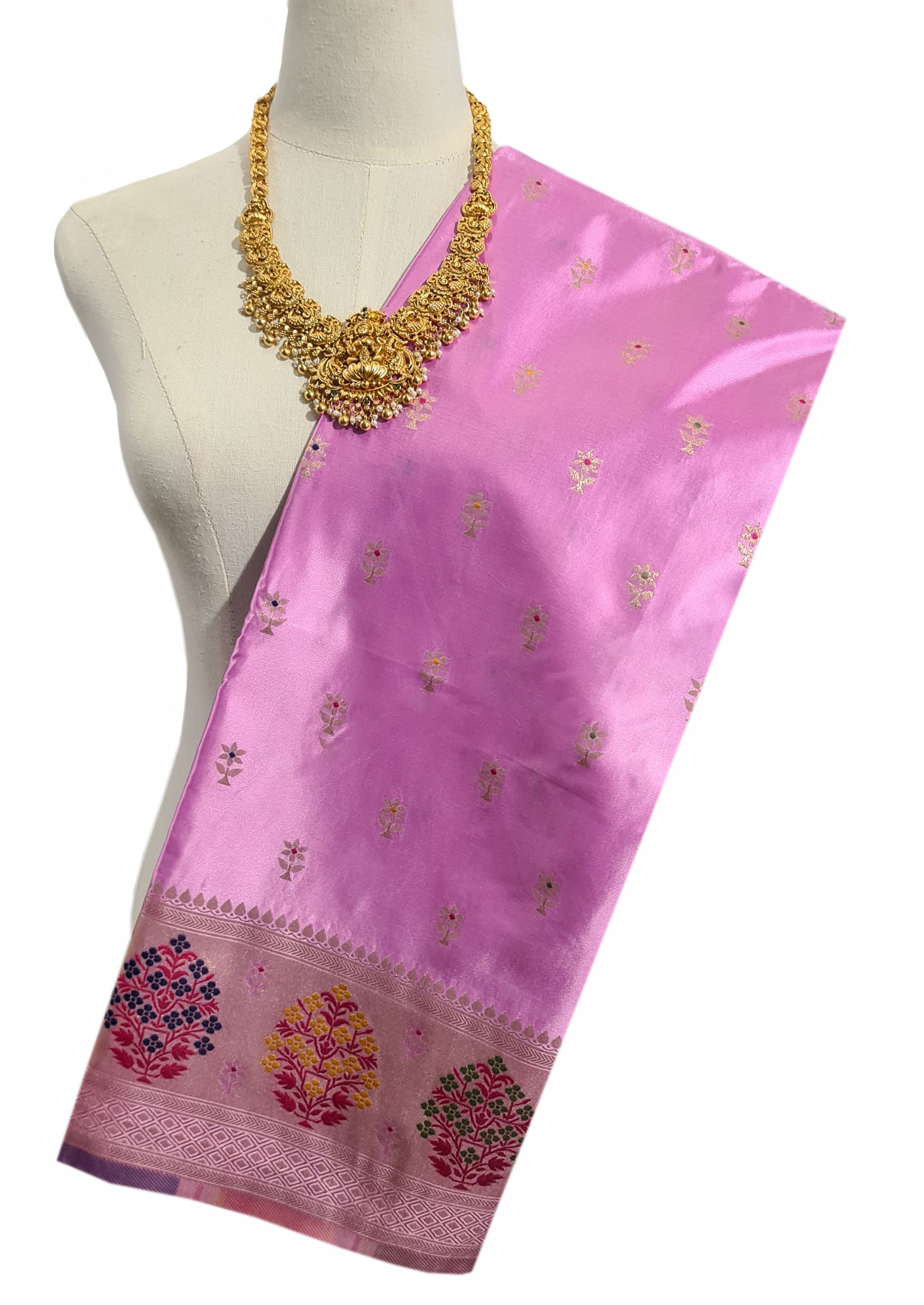 Bengaluru Crape Antic Silk Meena Sarees