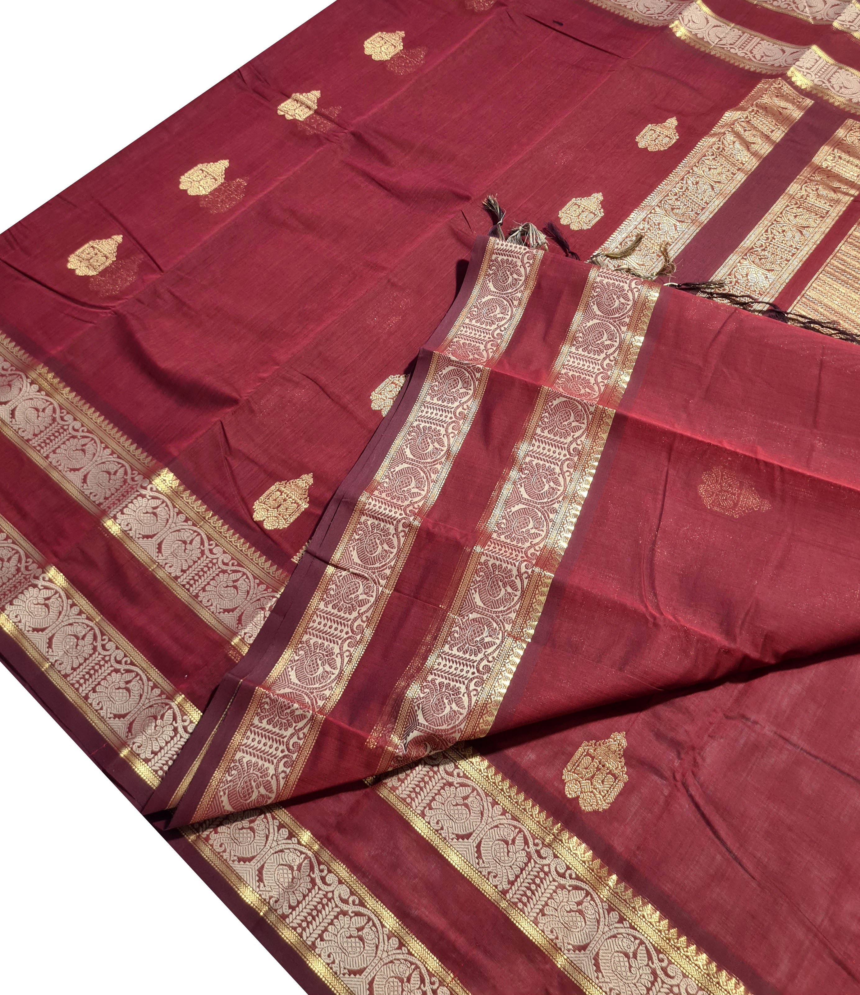 Kanchipuram Pure Silk Cotton Saree