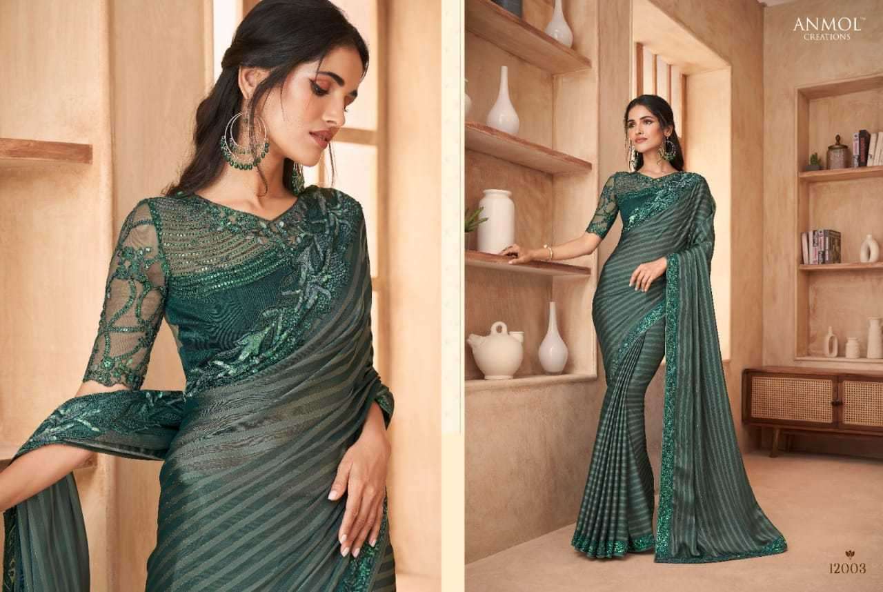 ANMOL CREATION PRESENTS ELEGANCE  FASHIONABLE PARTY WEAR SAREES