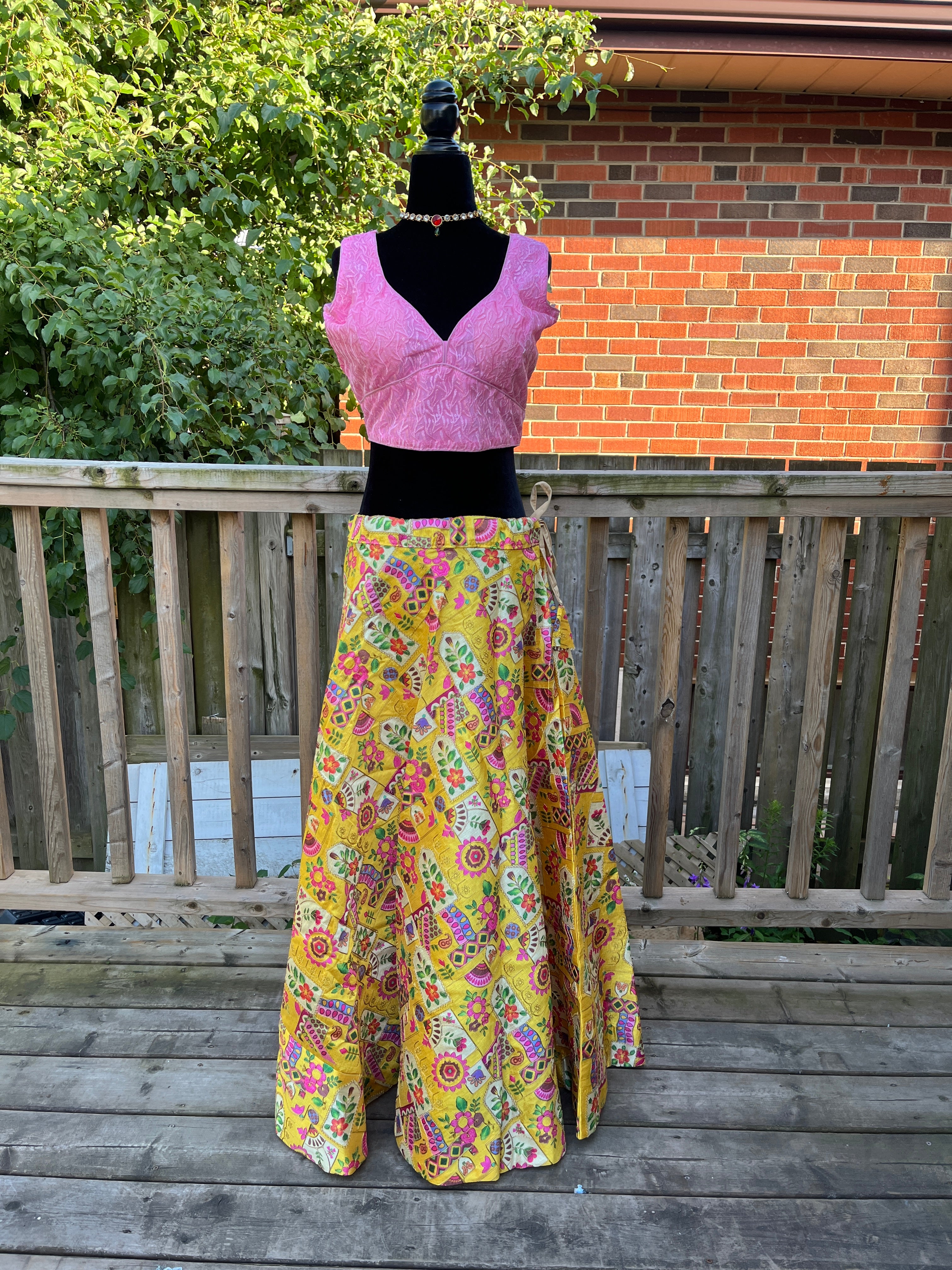 Readymade Lehenga Skirt (W38 -L40) (Skirt only )