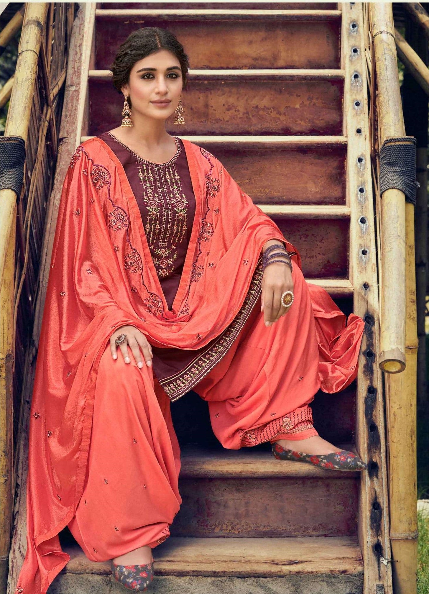 Kalaroop Presents Fashion Of Patiala Vol-33 Silk Kurtis With Patiala And Dupatta Collection