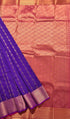 Kanchi Vegan Silk Saree With Contrast Blouse and Rich Jari Pallu