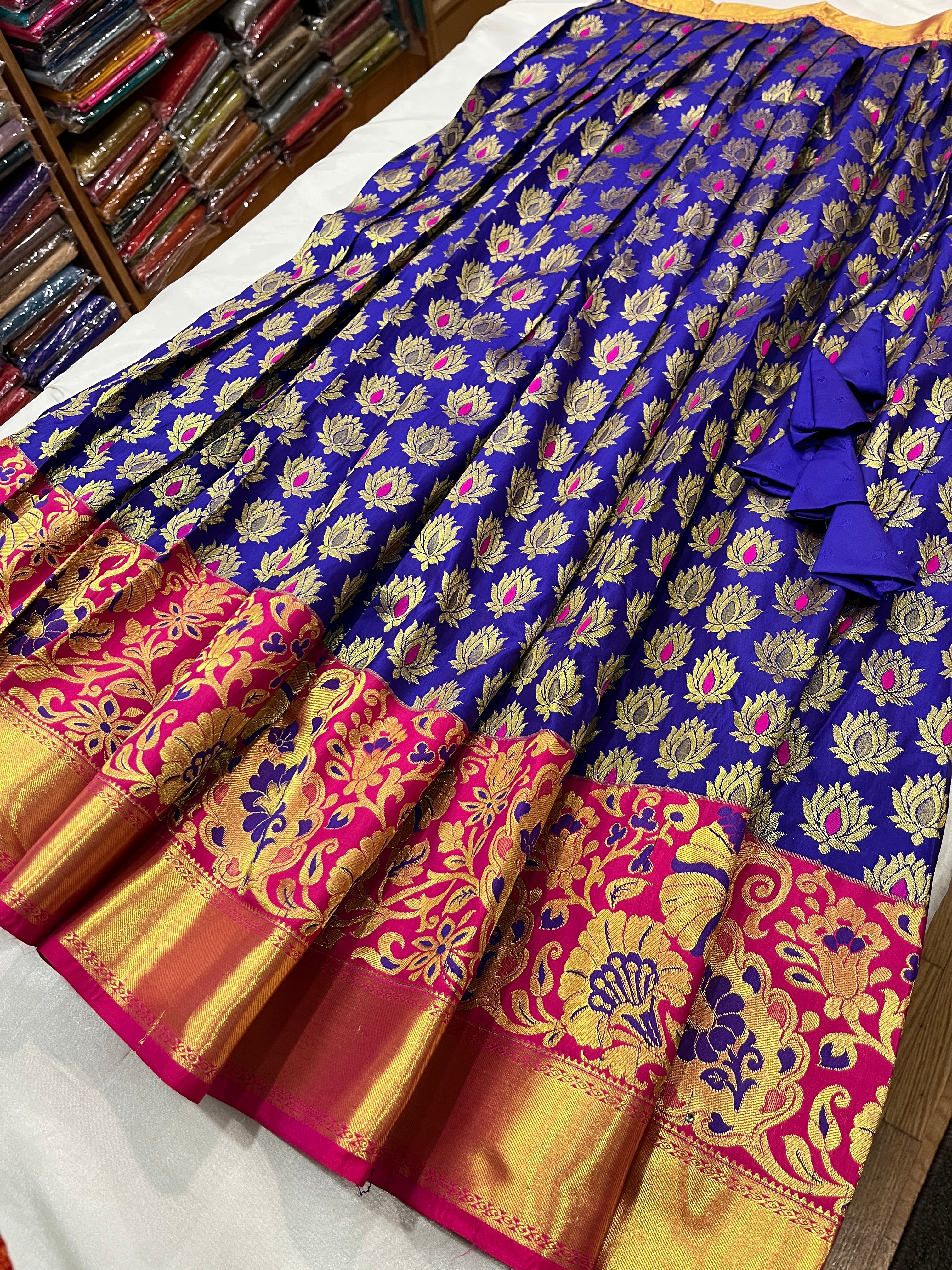 Fully stitched half saree or Lehenga  set