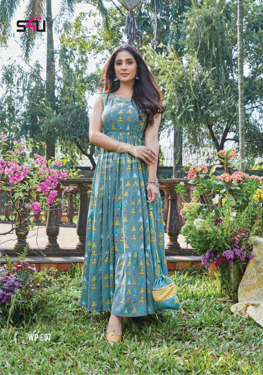 Weekand Passion Vol-6 Rayon Exclusive Designer Gown Style Kurtis
