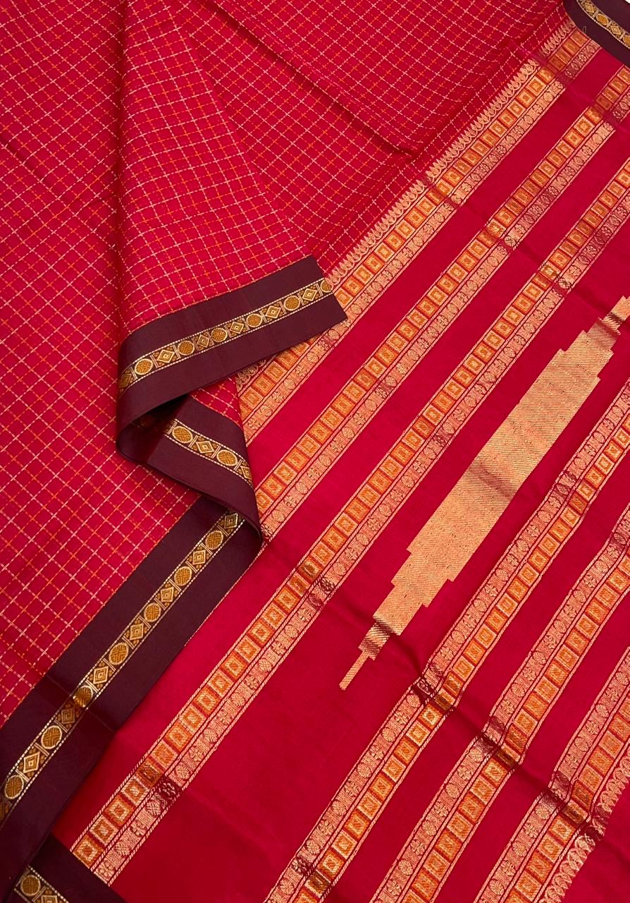 Kanchipuram Pure Silk Cotton Saree