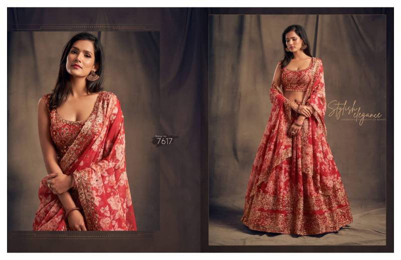 Zeel Clothing Presents VOL-2 Organza Designer Lehenga Choli Collections