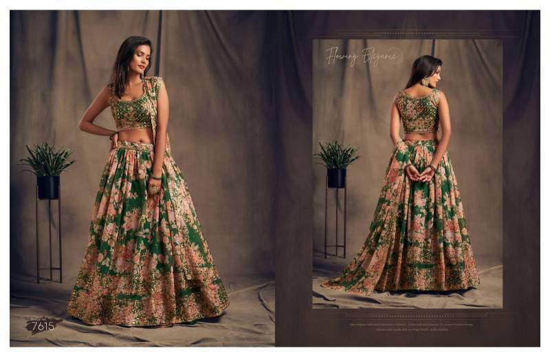 Zeel Clothing Presents VOL-2 Organza Designer Lehenga Choli Collections