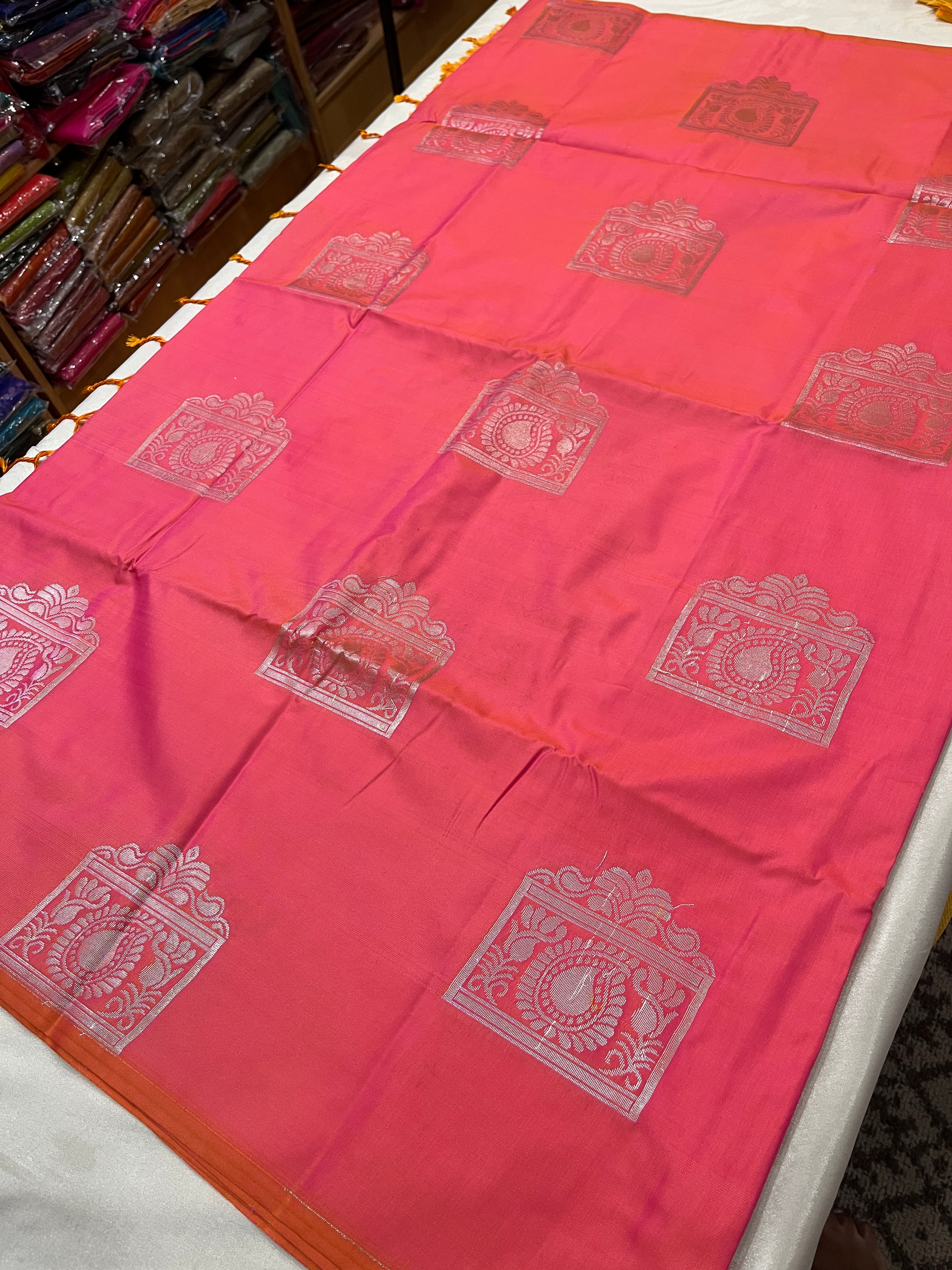 Borderless soft semisilk  saree