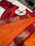 Kanchi  Cotton Saree with Readymade Blouse (36-40 size)