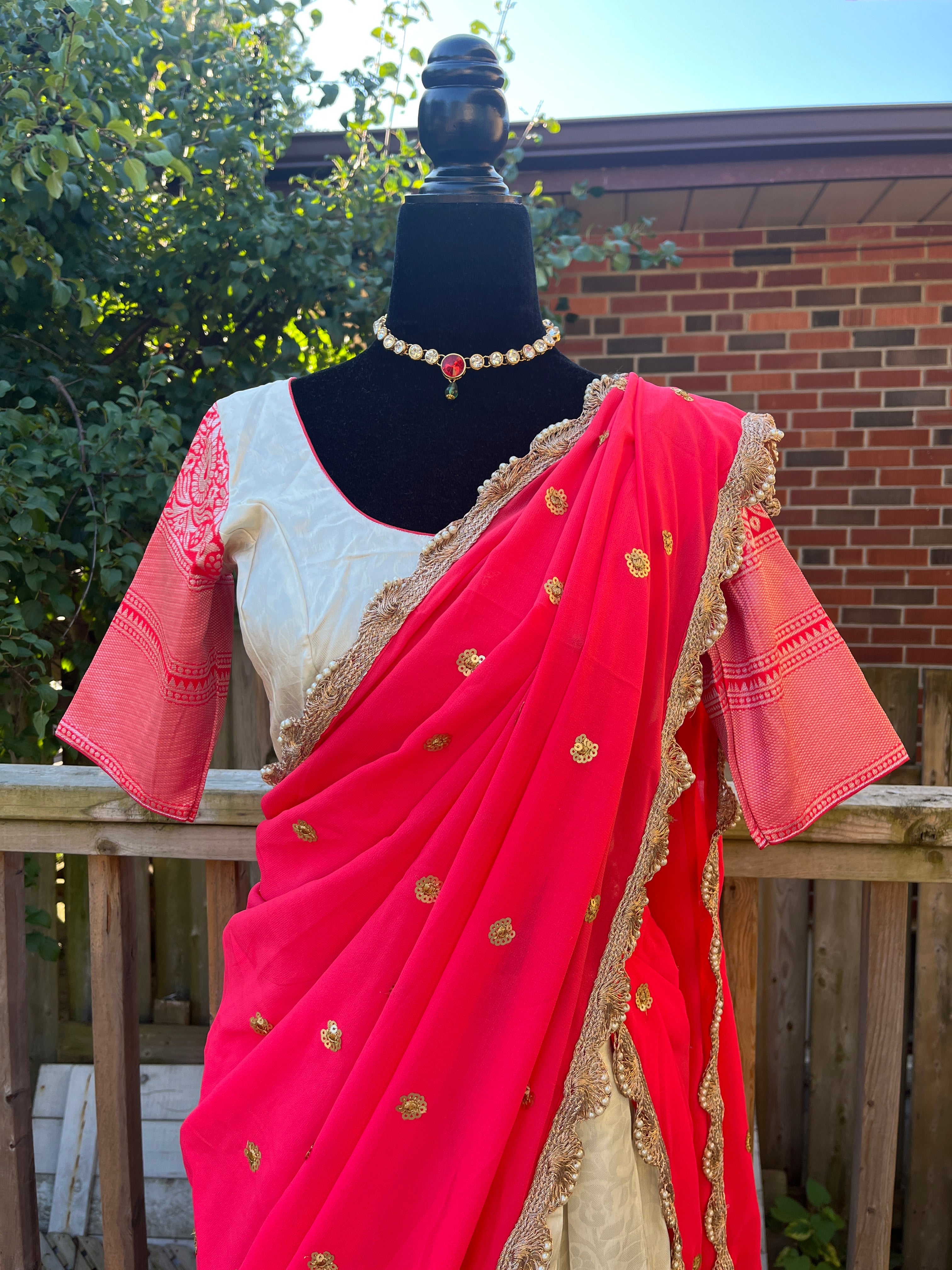 Fully stitched Lehenga /half saree set