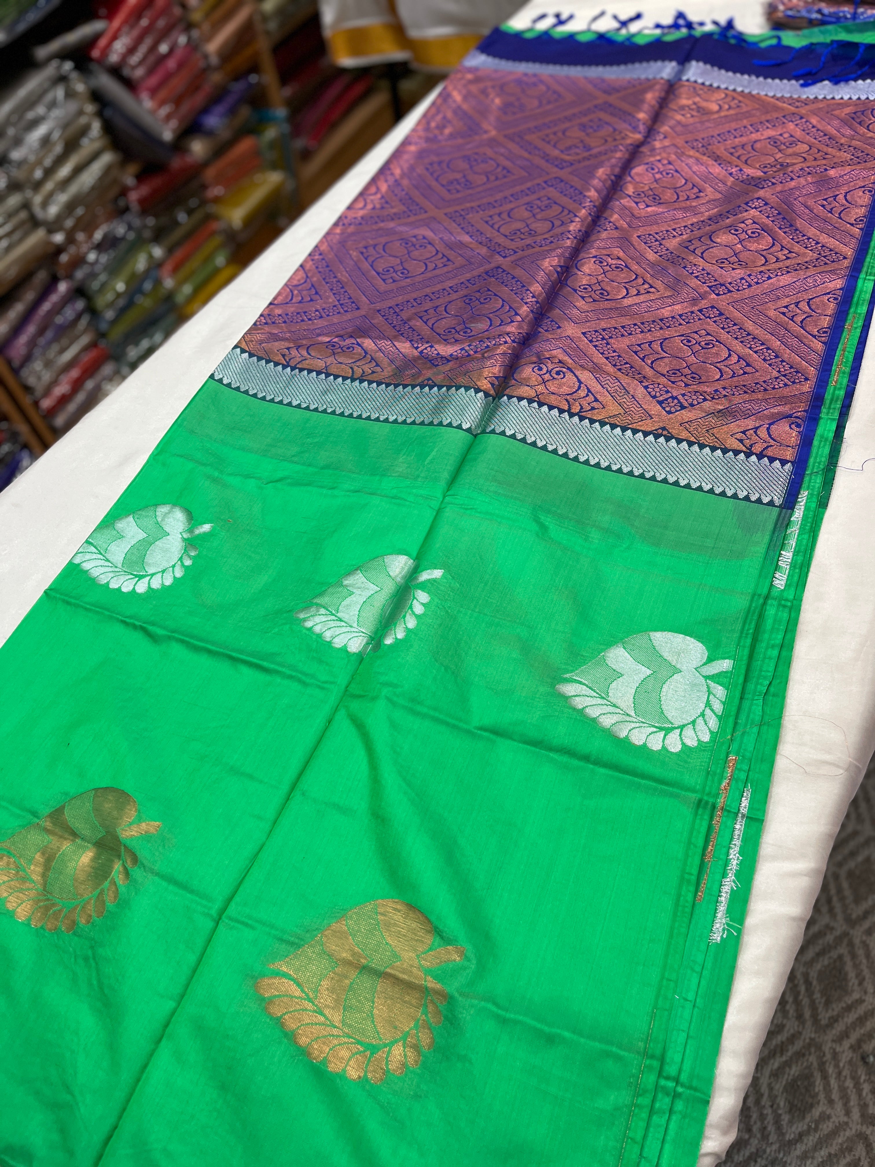 Borderless soft semisilk  saree