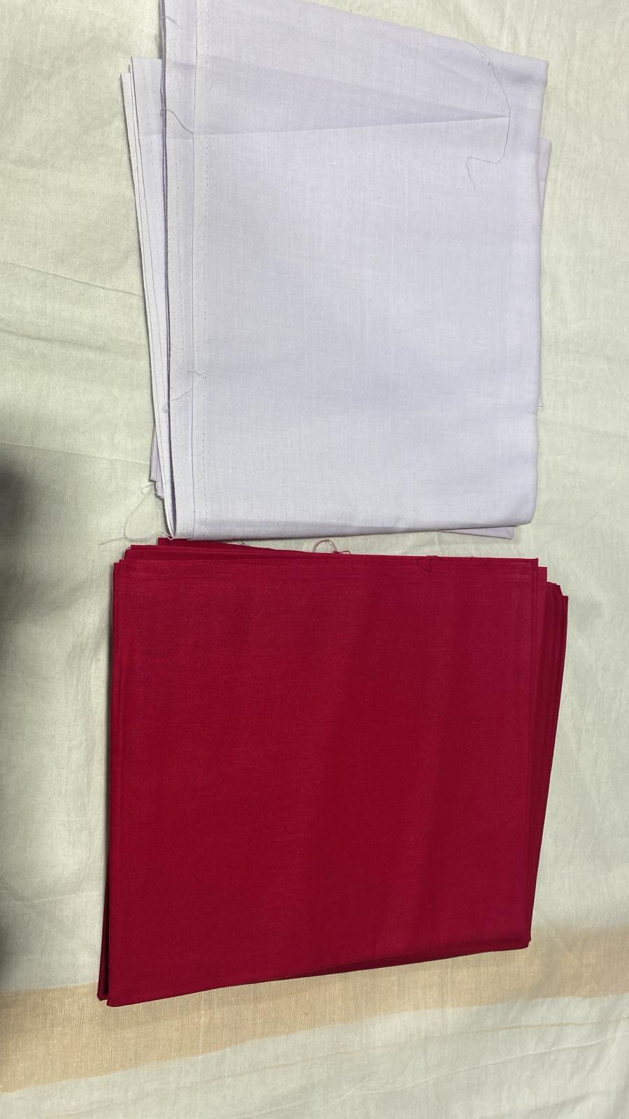 20 pcs -Lining blouse material 2x2 (1.5m per pcs)