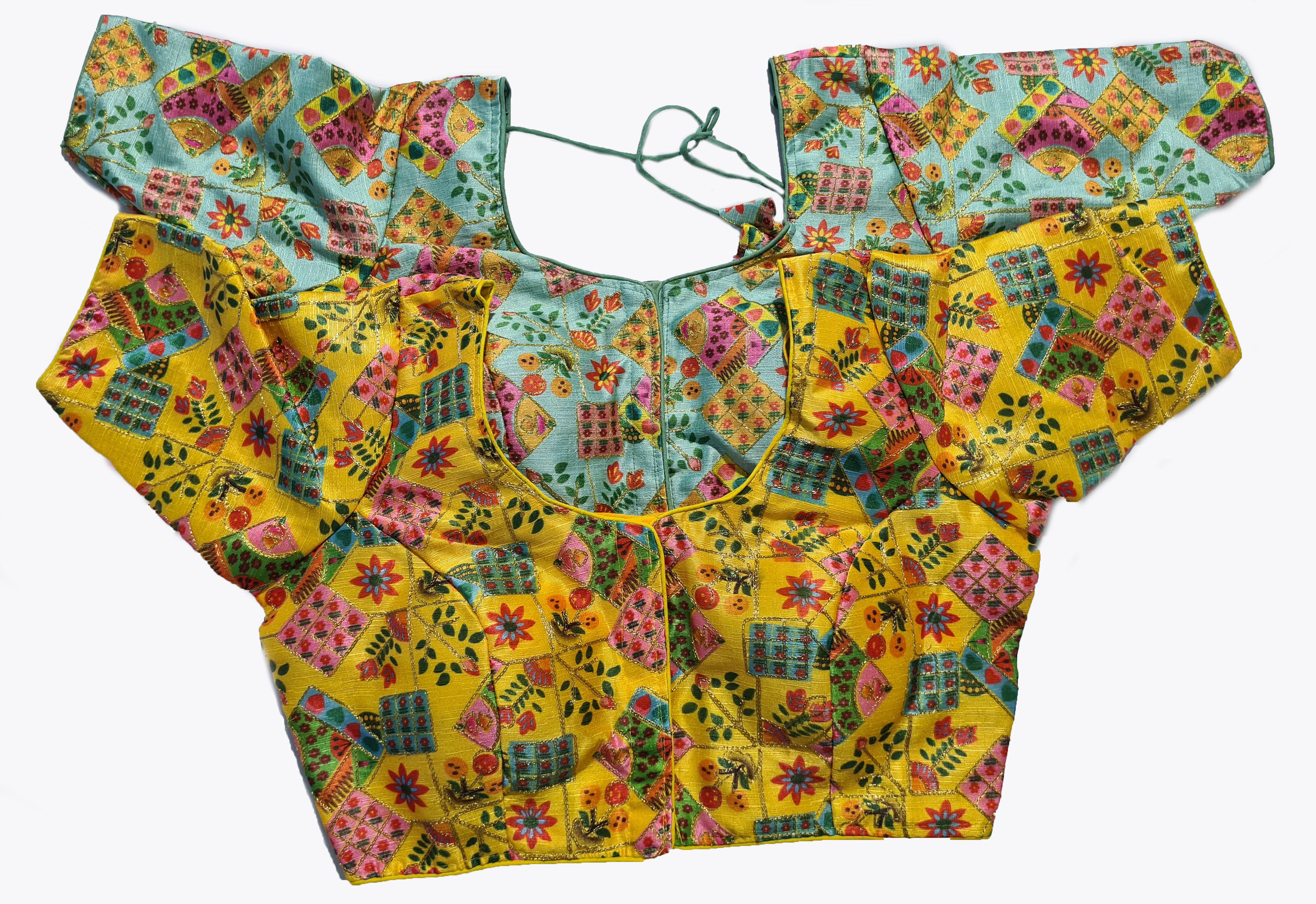 Digital Readymade Saree Blouse [Size 34]