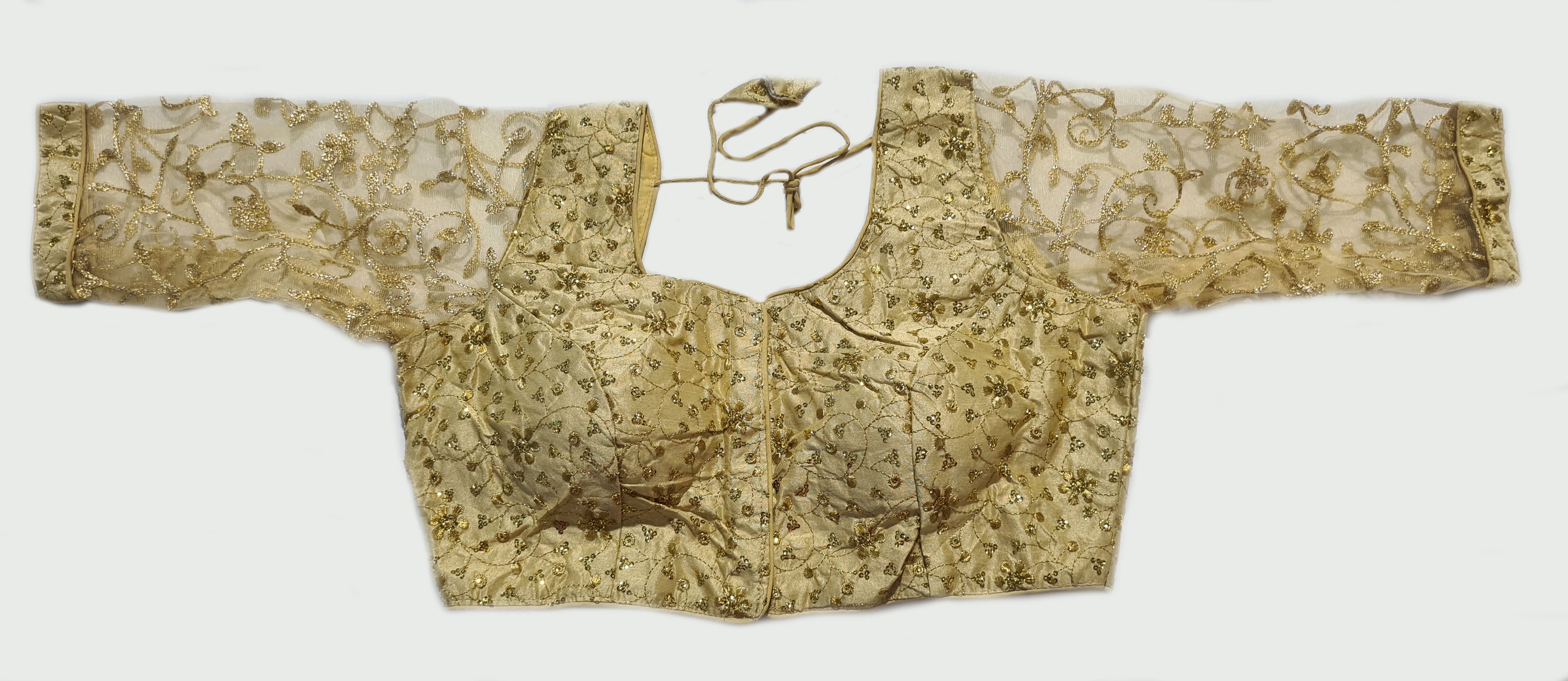 Net Readymade Saree Blouse [Size 40]