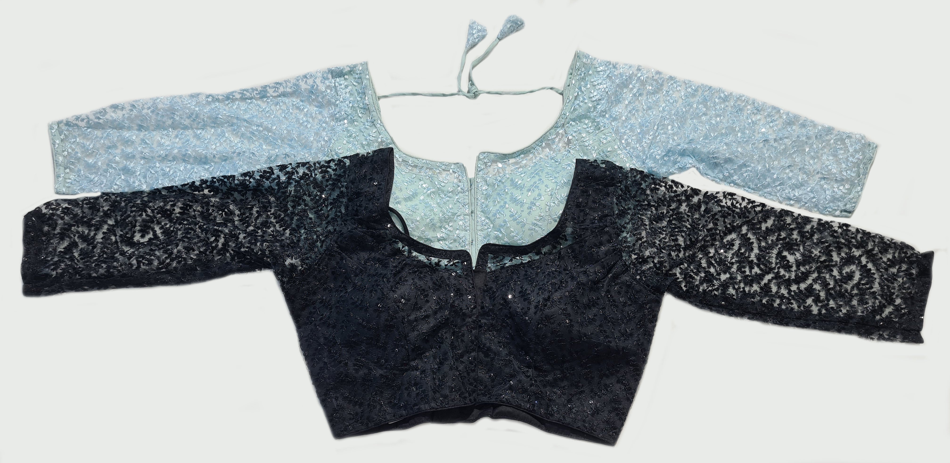 Georgette Net Readymade Saree Blouse [Size 36]