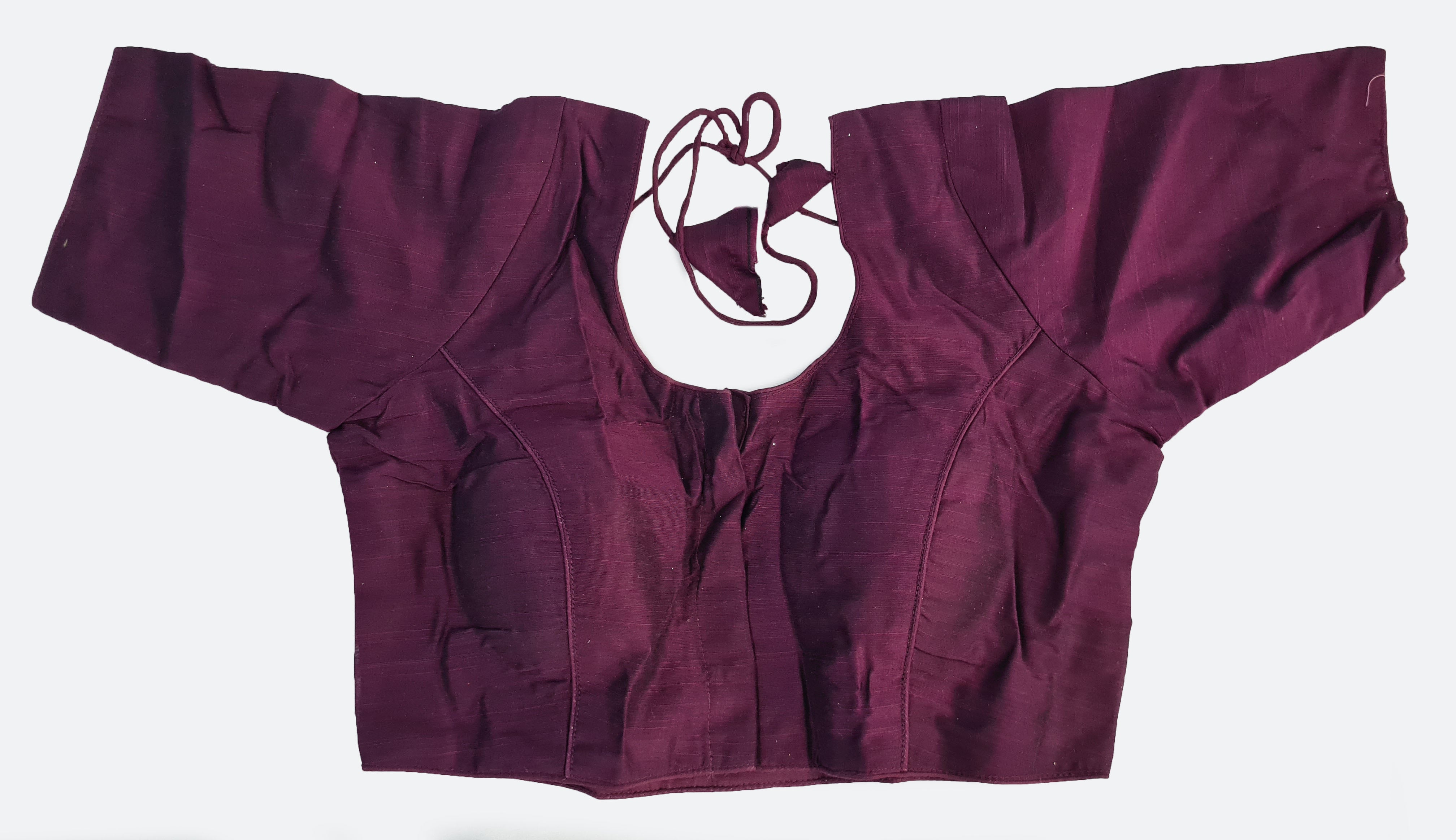 Bollywood Plain Readymade Saree Blouse [Size 36]