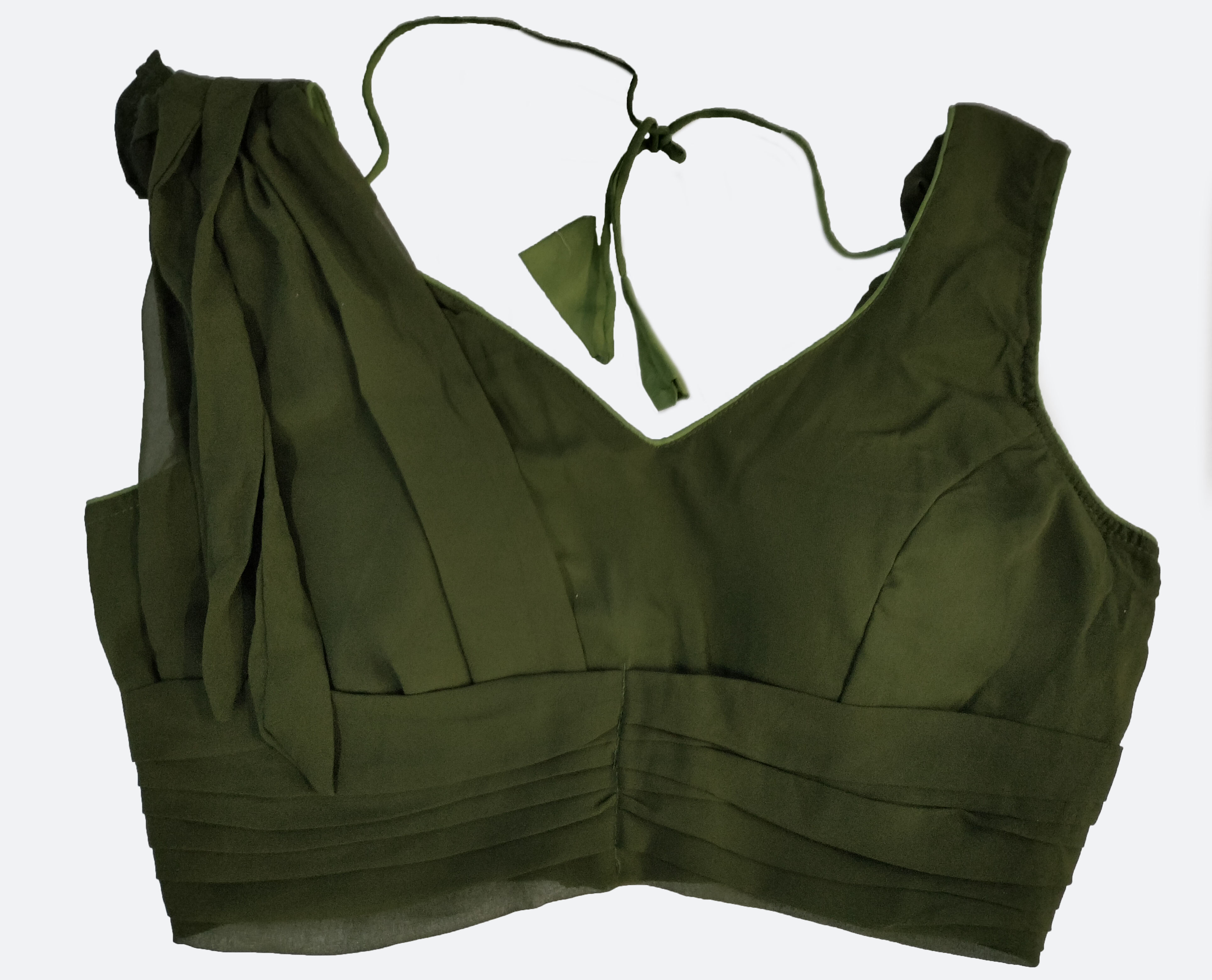 Georgette Readymade Saree Blouse [Size 38]