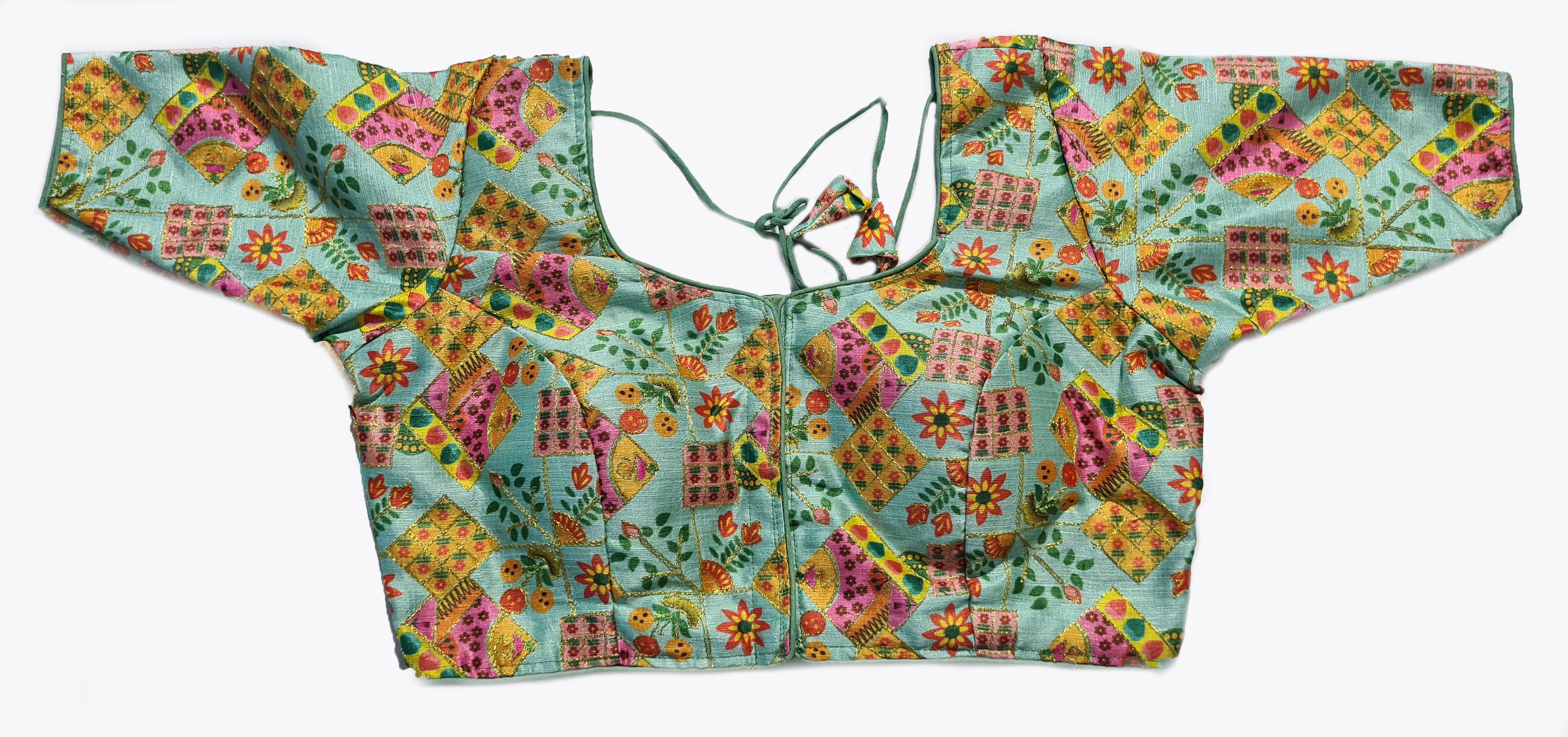 Digital Readymade Saree Blouse [Size 34]