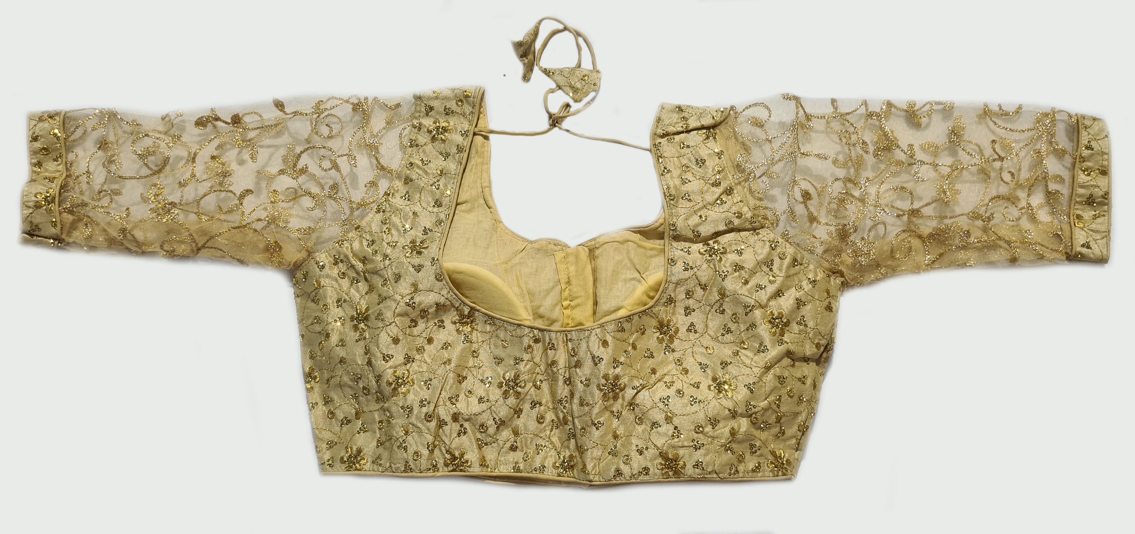 Net Readymade Saree Blouse [Size 40]