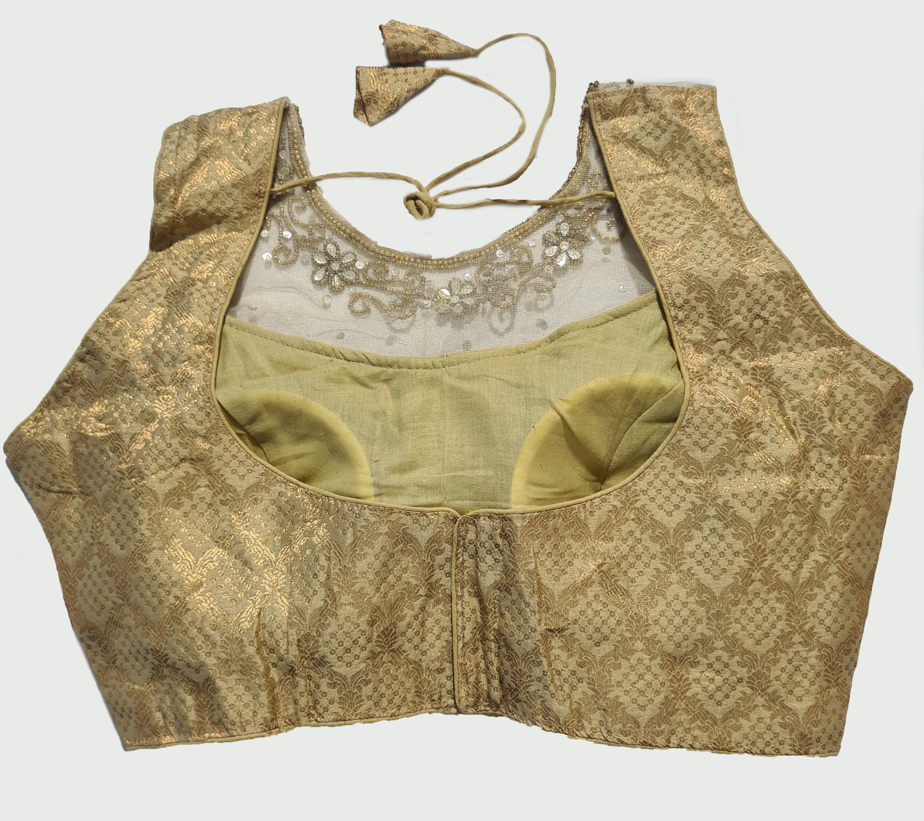 Aari Neck Work Readymade Saree Blouse [Size 38]