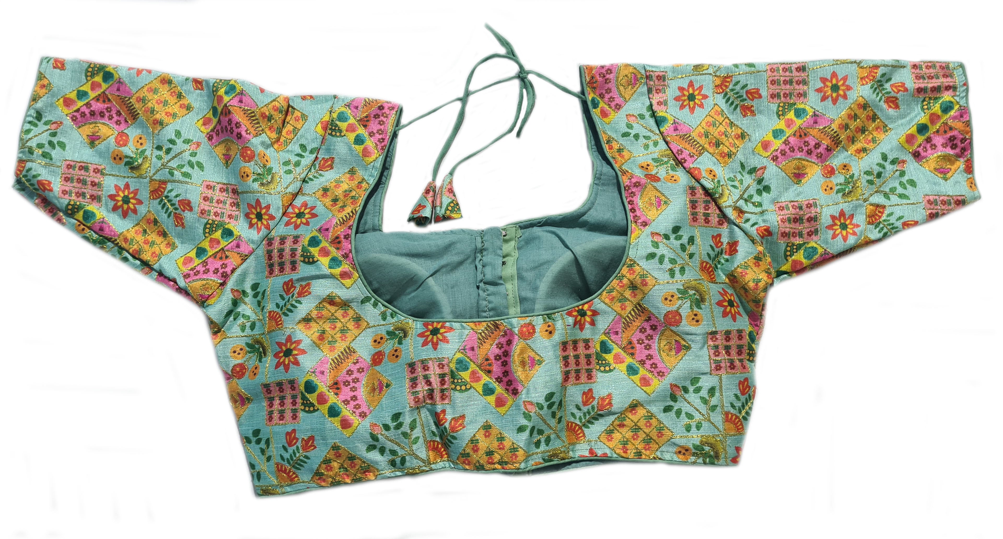 Digital Readymade Saree Blouse [Size 38]
