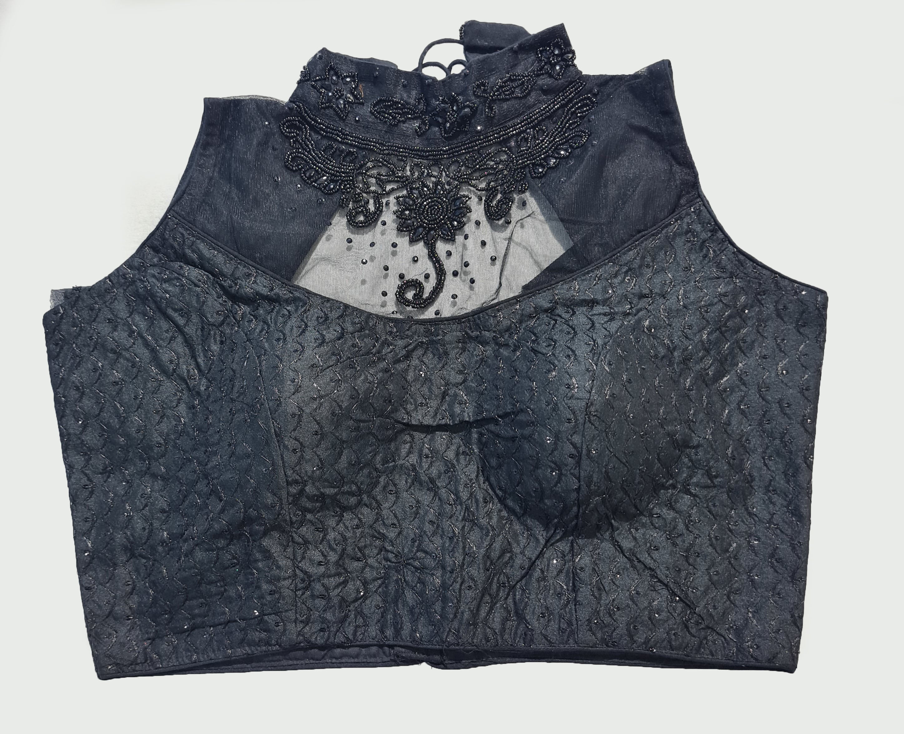 Embroidery And Aari Neck Work Readymade Saree Blouse [Size 38]