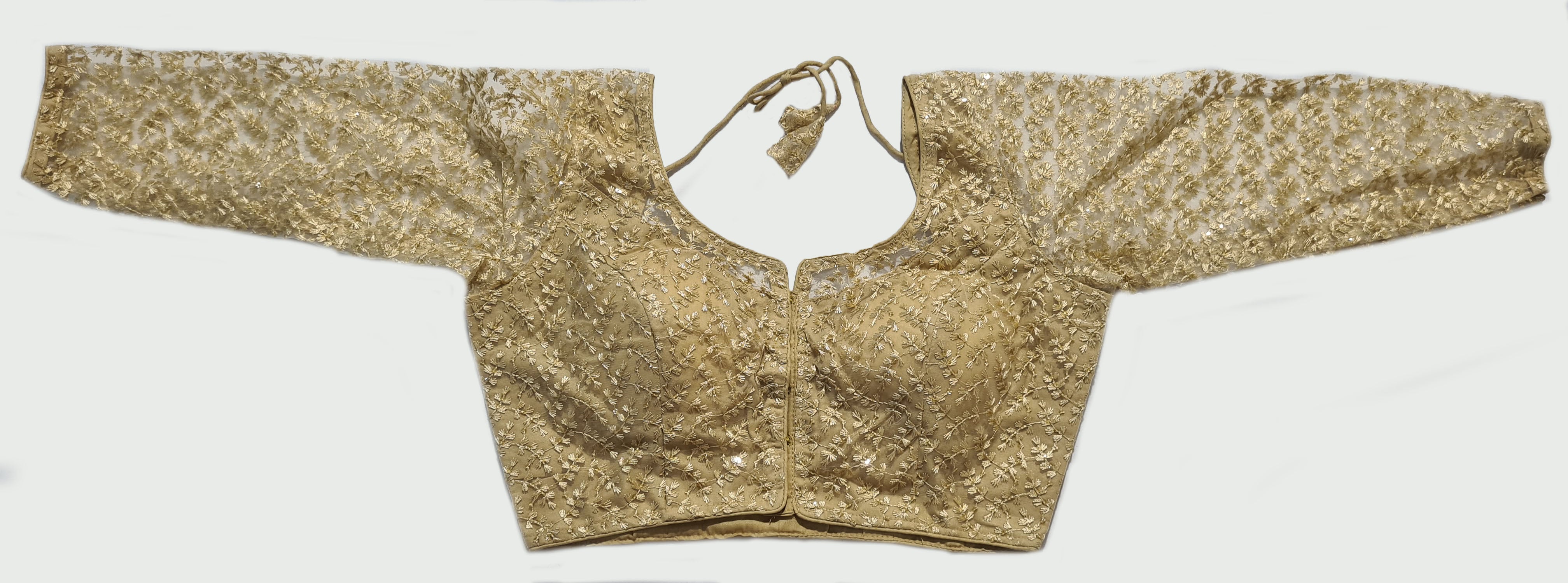 Georgette Net Readymade Saree Blouse [Size 38]
