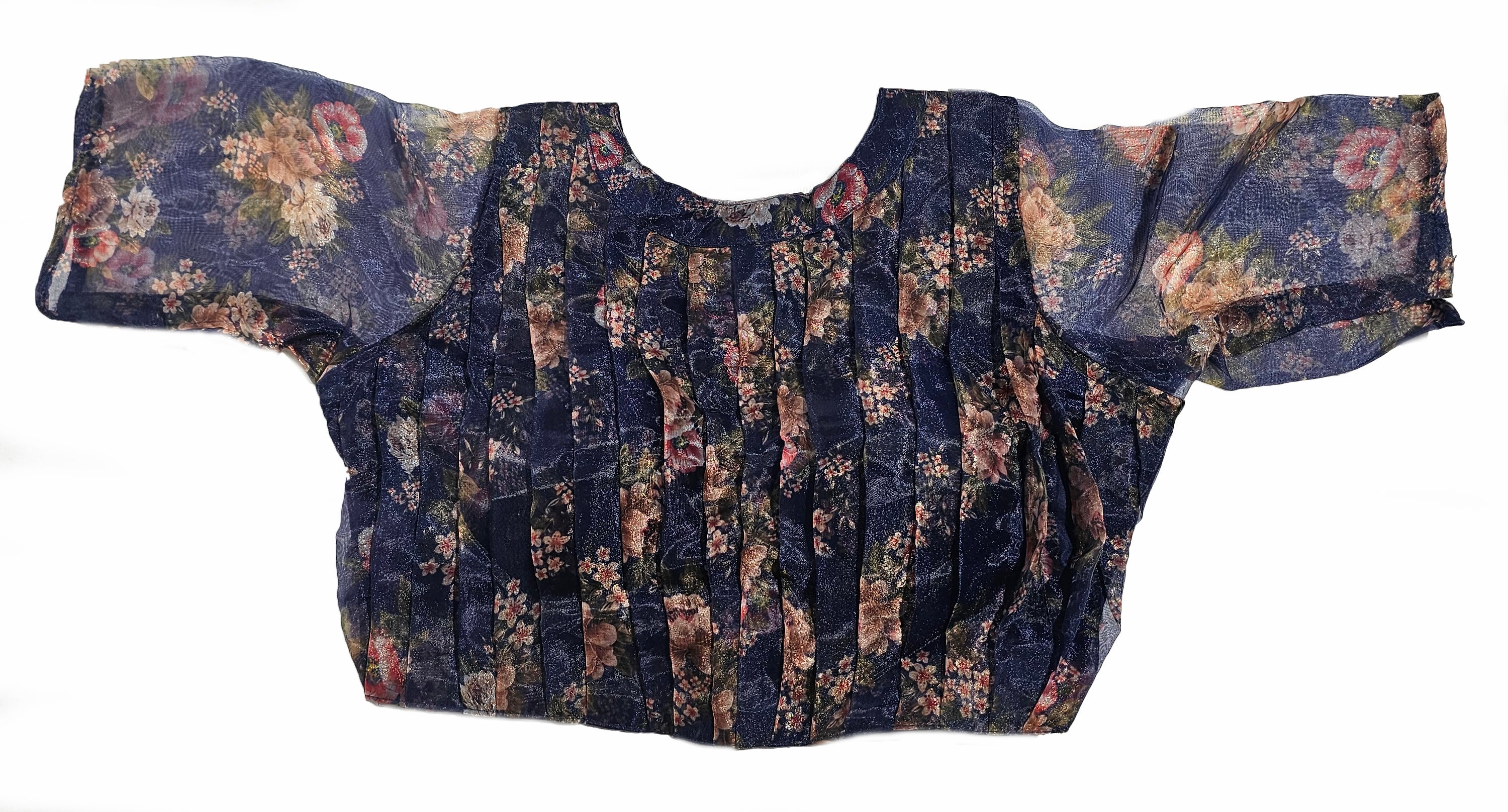 Floral Readymade Saree Blouse [Size 36]