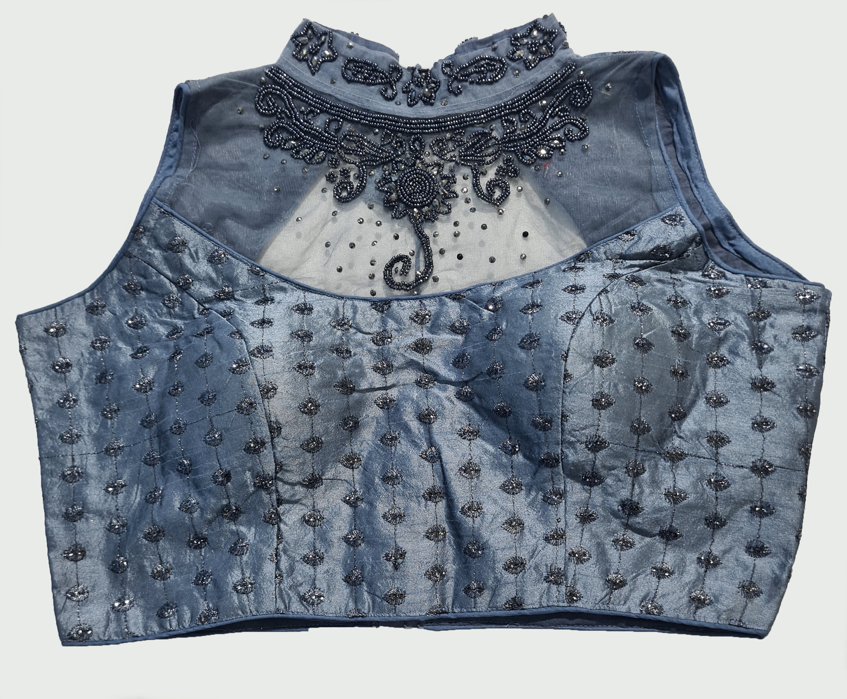 Embroidery And Aari Neck Work Readymade Saree Blouse [Size 38]