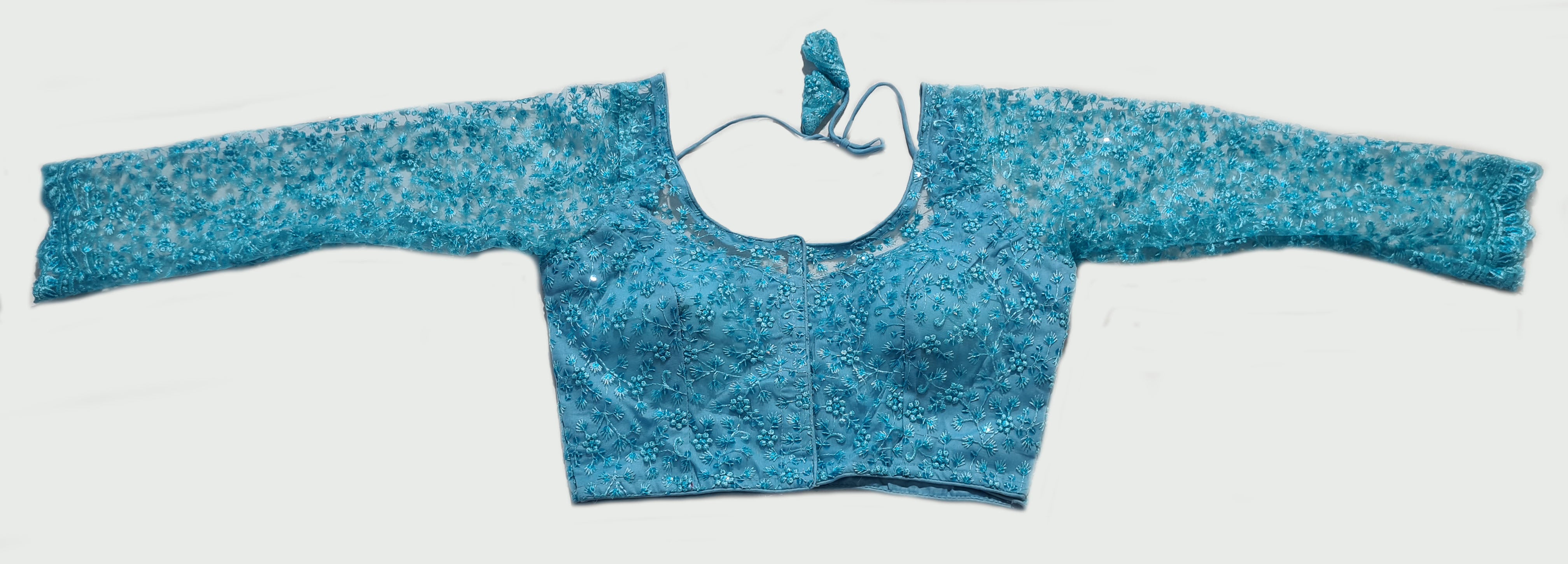 Georgette Net Readymade Saree Blouse [Size 34]