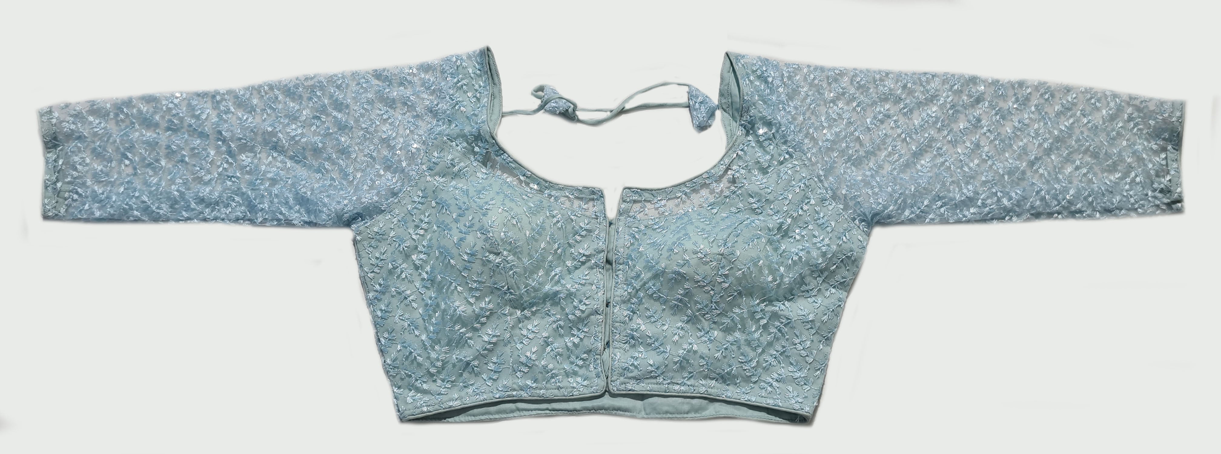 Georgette Net Readymade Saree Blouse [Size 40]