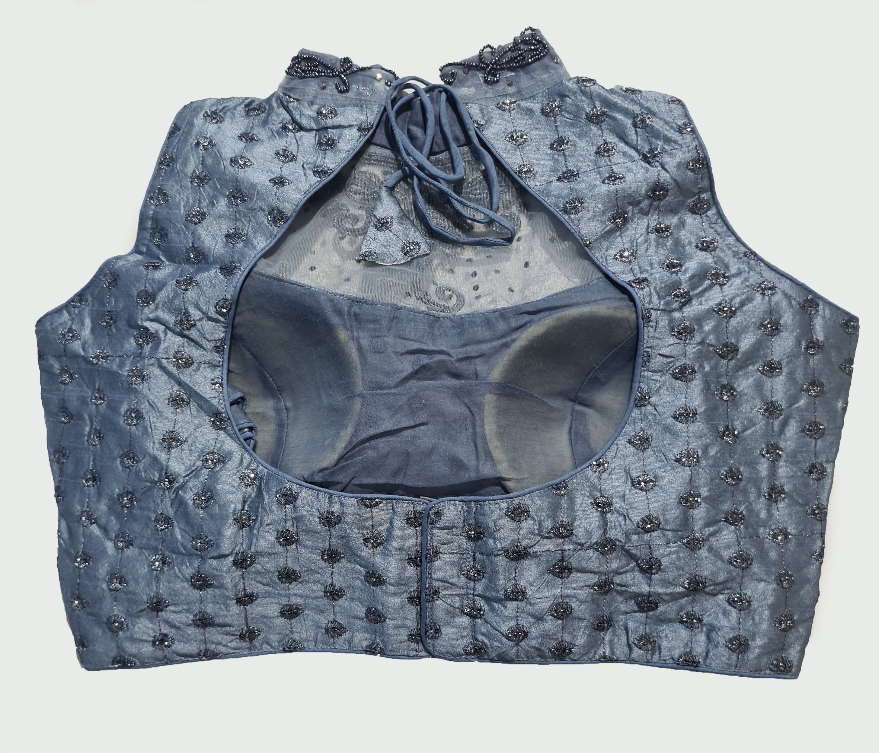 Embroidery And Aari Neck Work Readymade Saree Blouse [Size 38]