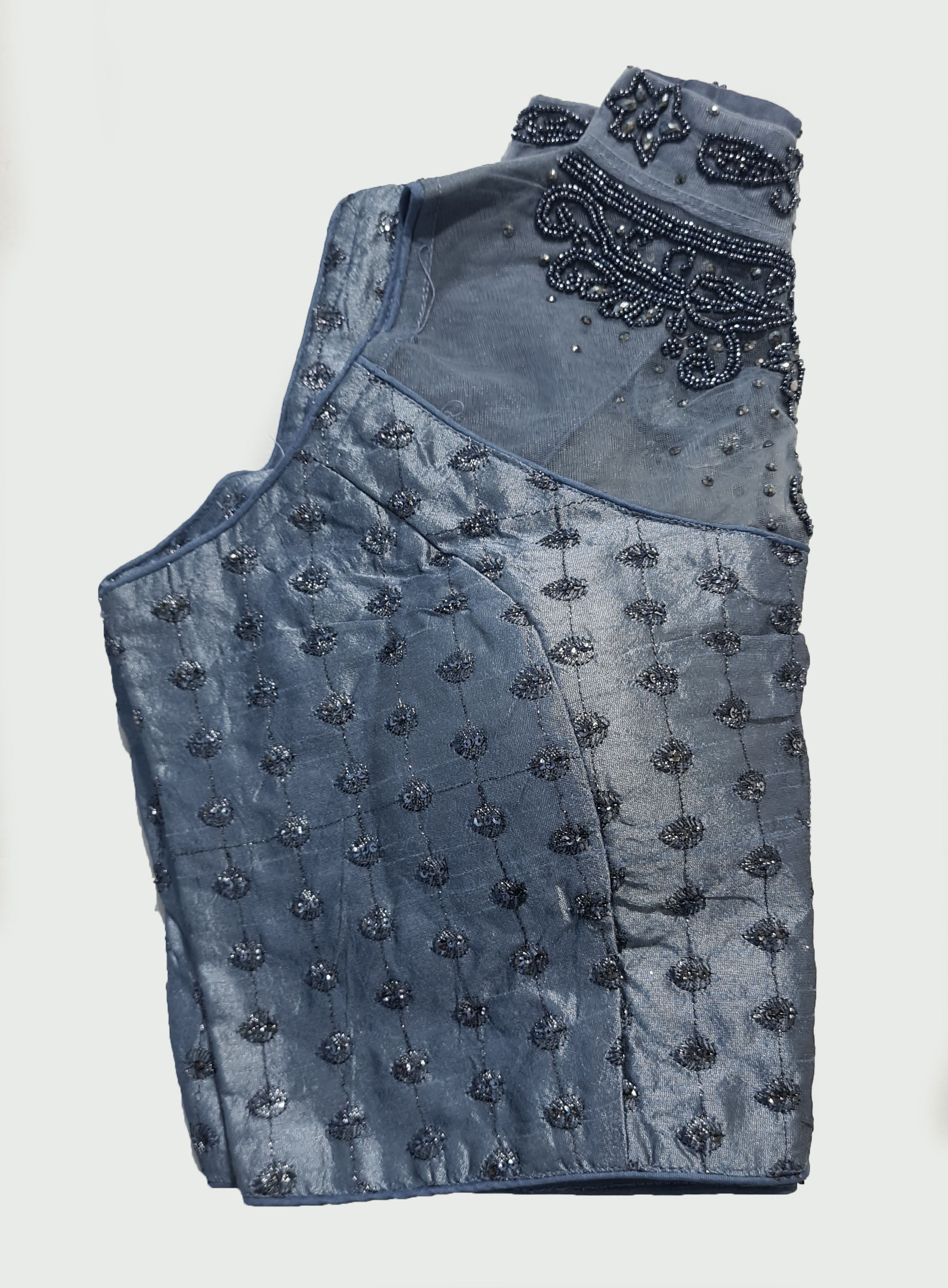 Embroidery And Aari Neck Work Readymade Saree Blouse [Size 38]