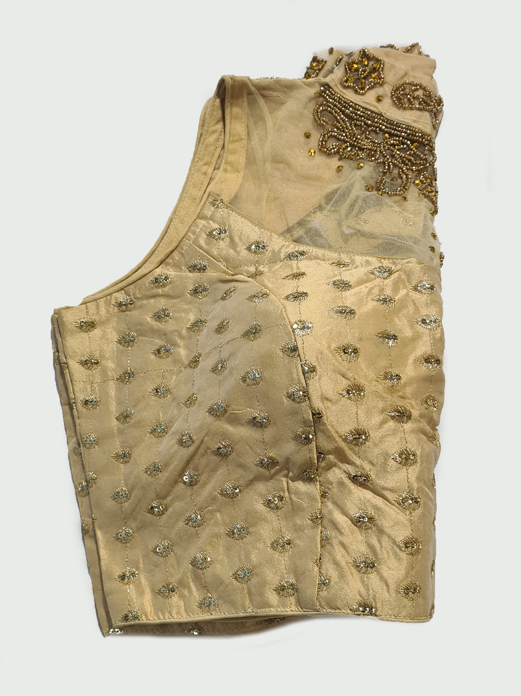 Embroidery And Aari Neck Work Readymade Saree Blouse [Size 36]