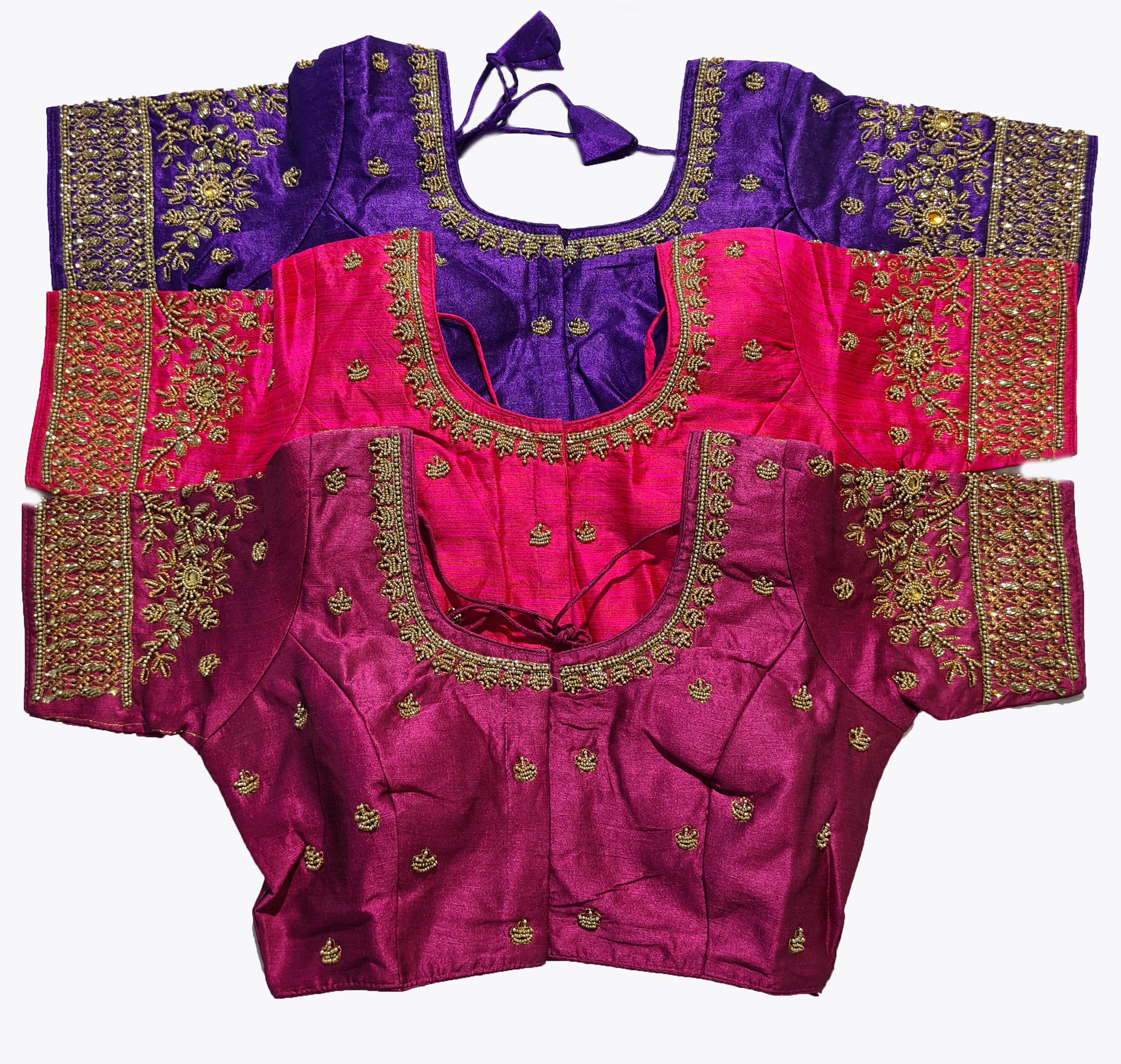 Aari Work Readymade Saree Blouse [Size 38]