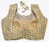 Georgette Net Embroidery And Neck Aari Work Readymade Saree Blouse [Size 38]