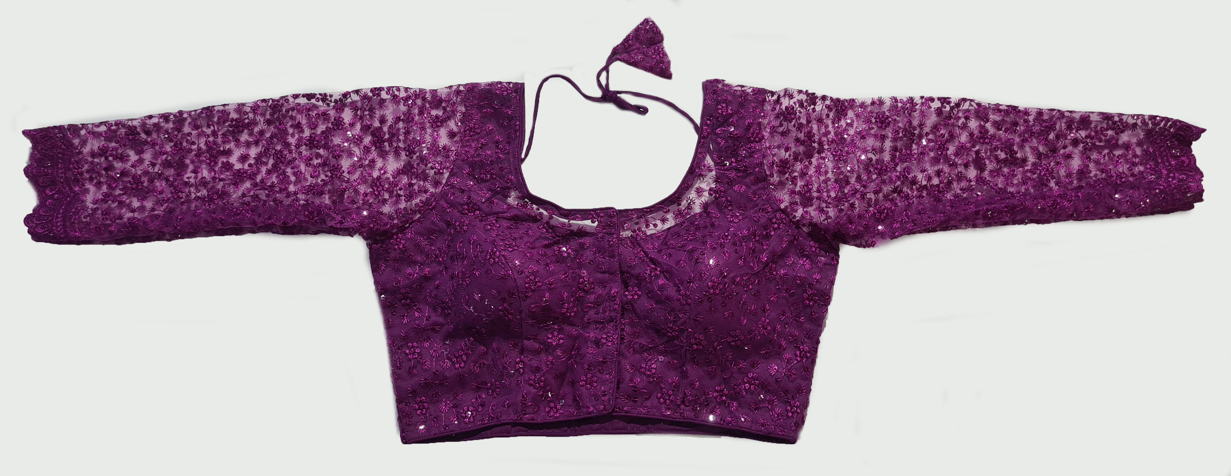 Georgette Net Readymade Saree Blouse [Size 38]
