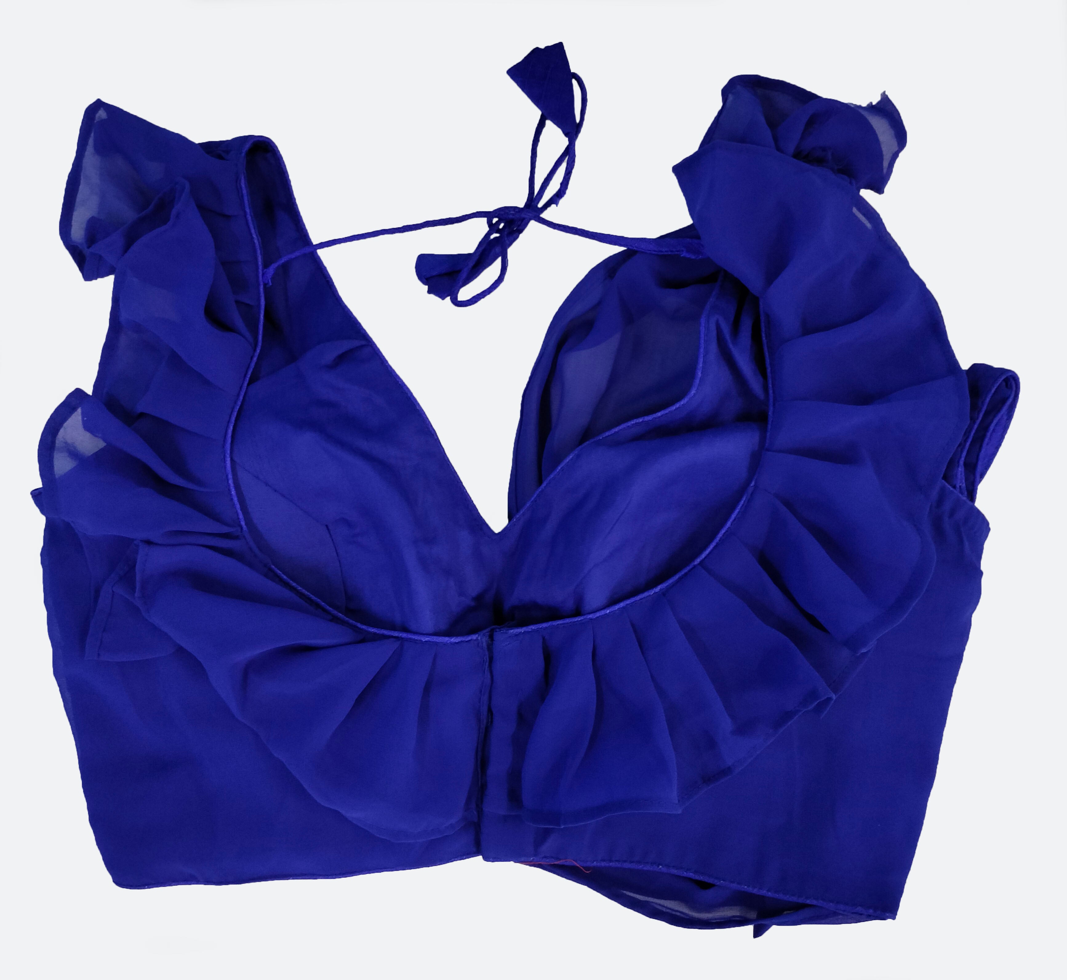Georgette Readymade Saree Blouse [Size 36]