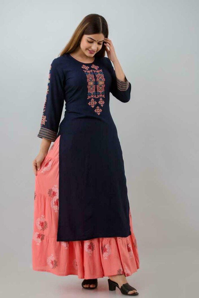 Cotton Fancy Dress Top and Skirt Collection